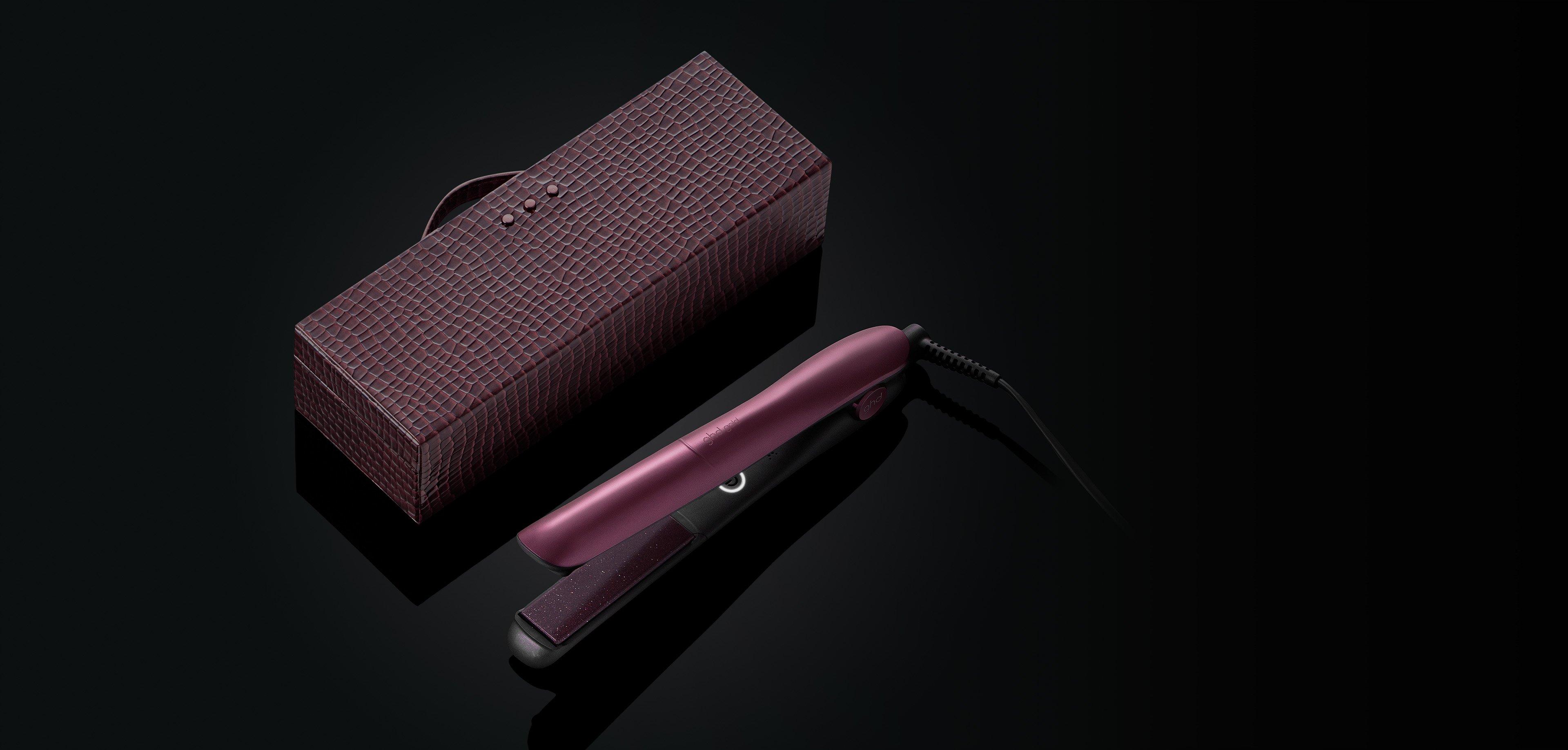 NEW GHD GOLD® HAIR STRAIGHTENER & GHD HELIOS HAIR DRYER IN CHERRY CHIC BUNDLE