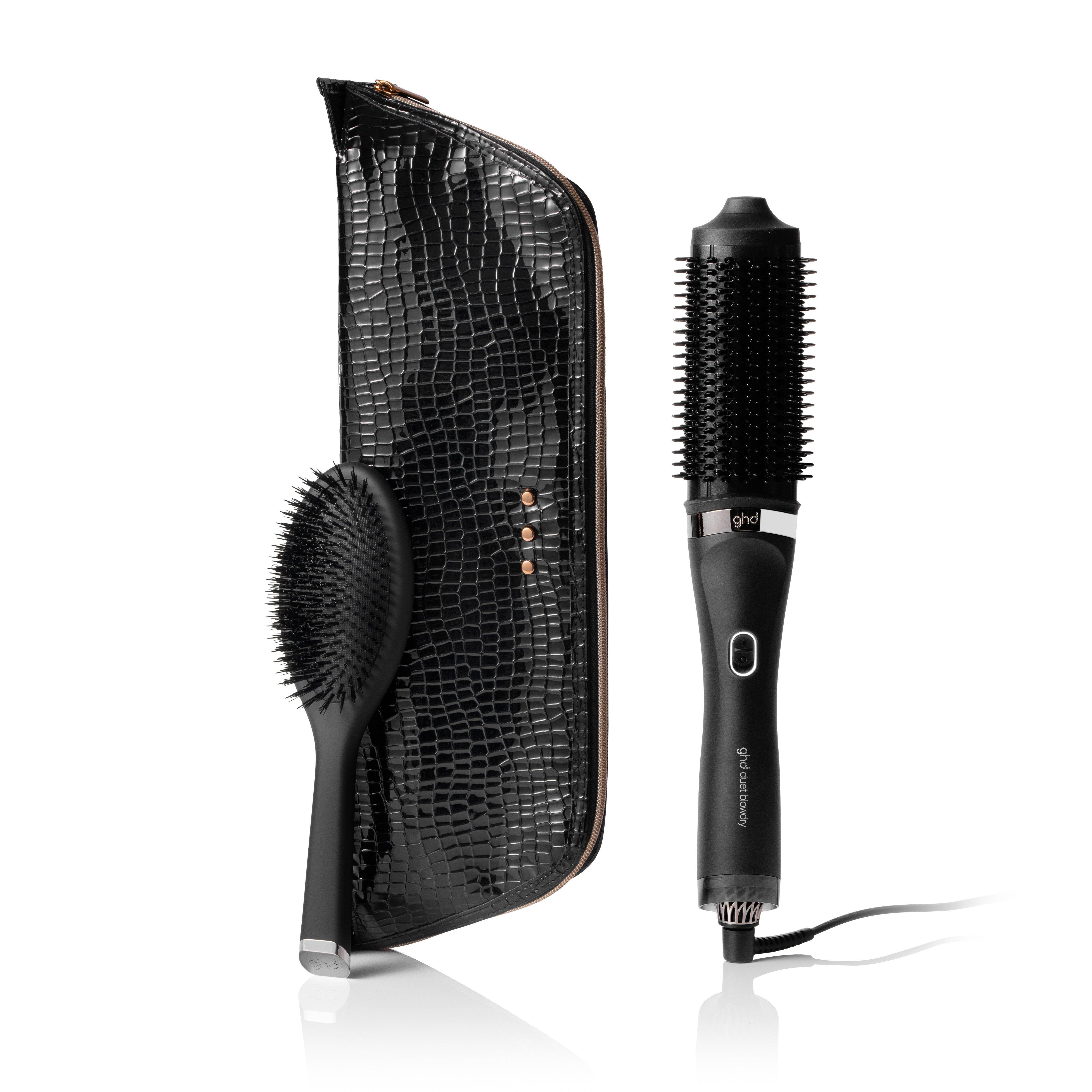NEW GHD DUET BLOWDRY HAIR DRYER BRUSH GIFT SET IN BLACK (WORTH £405)