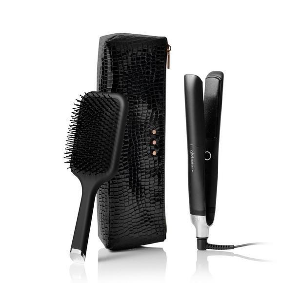 NEW GHD PLATINUM+ FLAT IRON FESTIVE GIFT SET IN BLACK