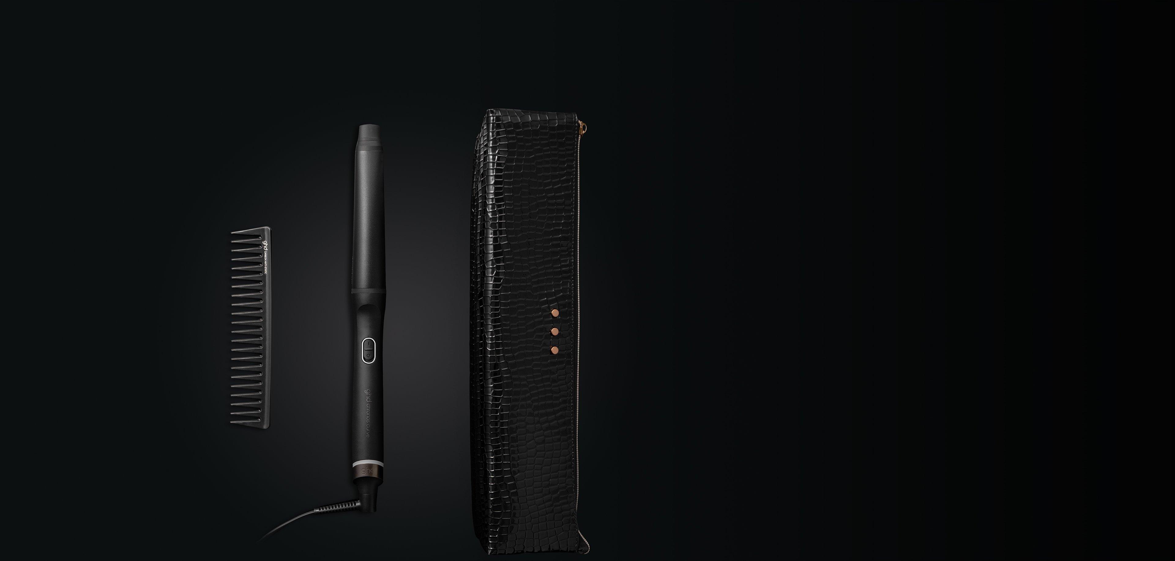 ghd chronos curve Set auf schwarzem Hintergrund