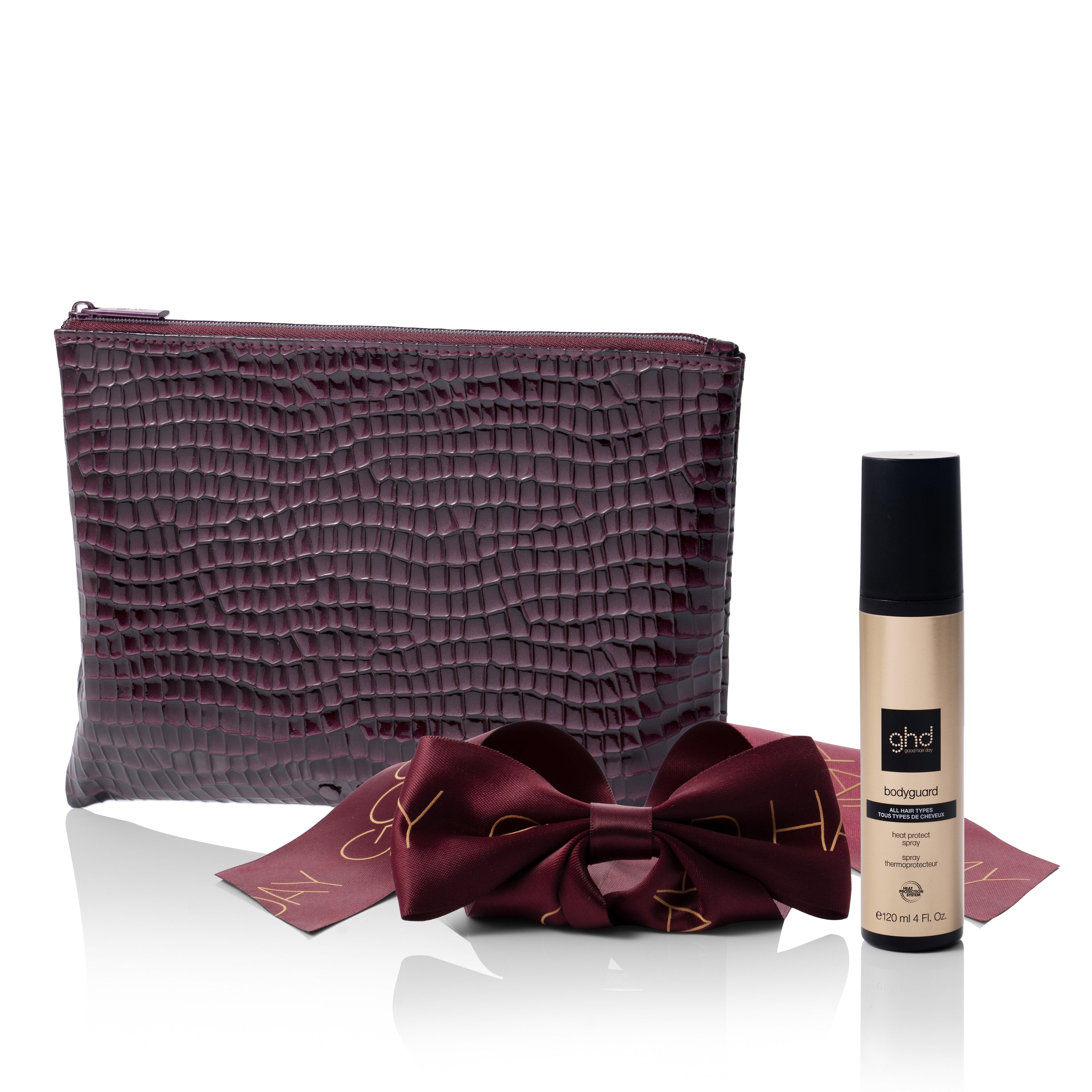 NEW GHD STYLE GIFT SET IN CHERRY CHIC WITH HAIR CLIP
