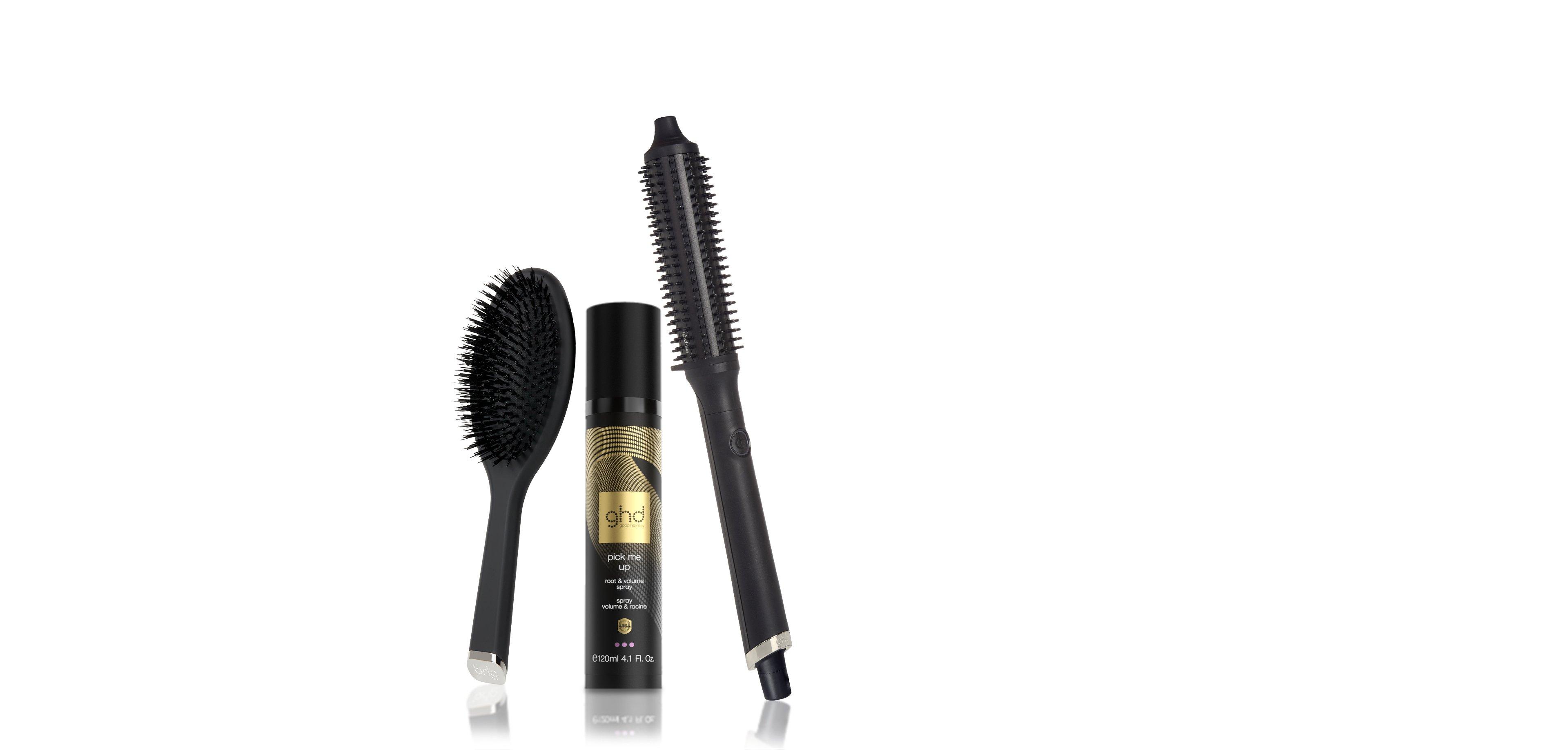 GHD RISE HOT BRUSH IN BLACK BUNDLE