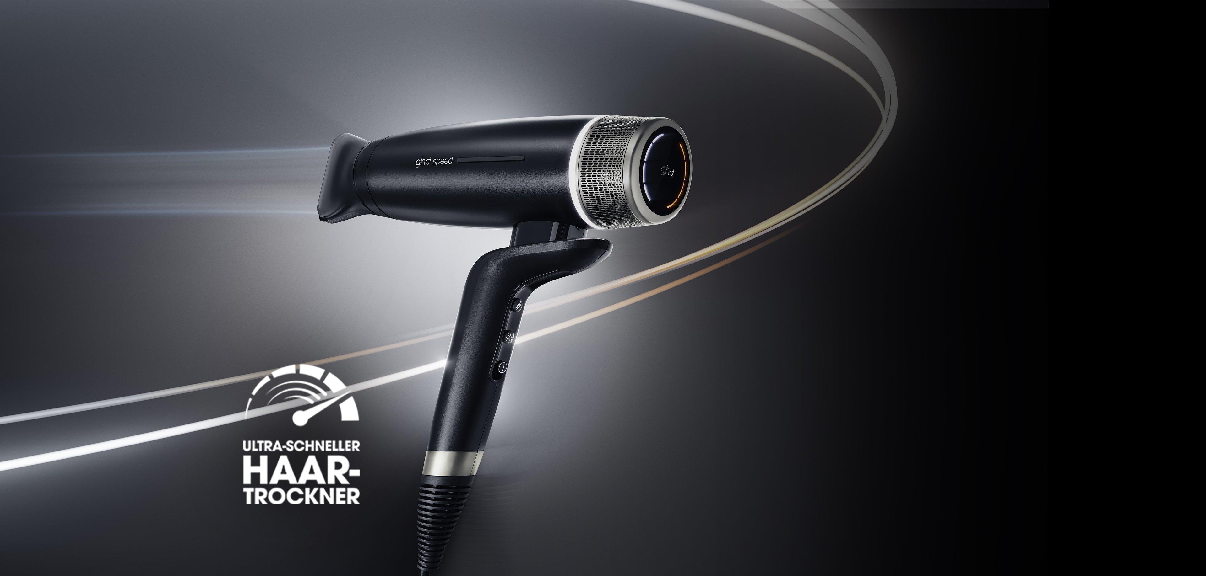 NEU GHD SPEED HAARTROCKNER BUNDLE IN SCHWARZ + GHD PRO LOCKEN DIFFUSOR 