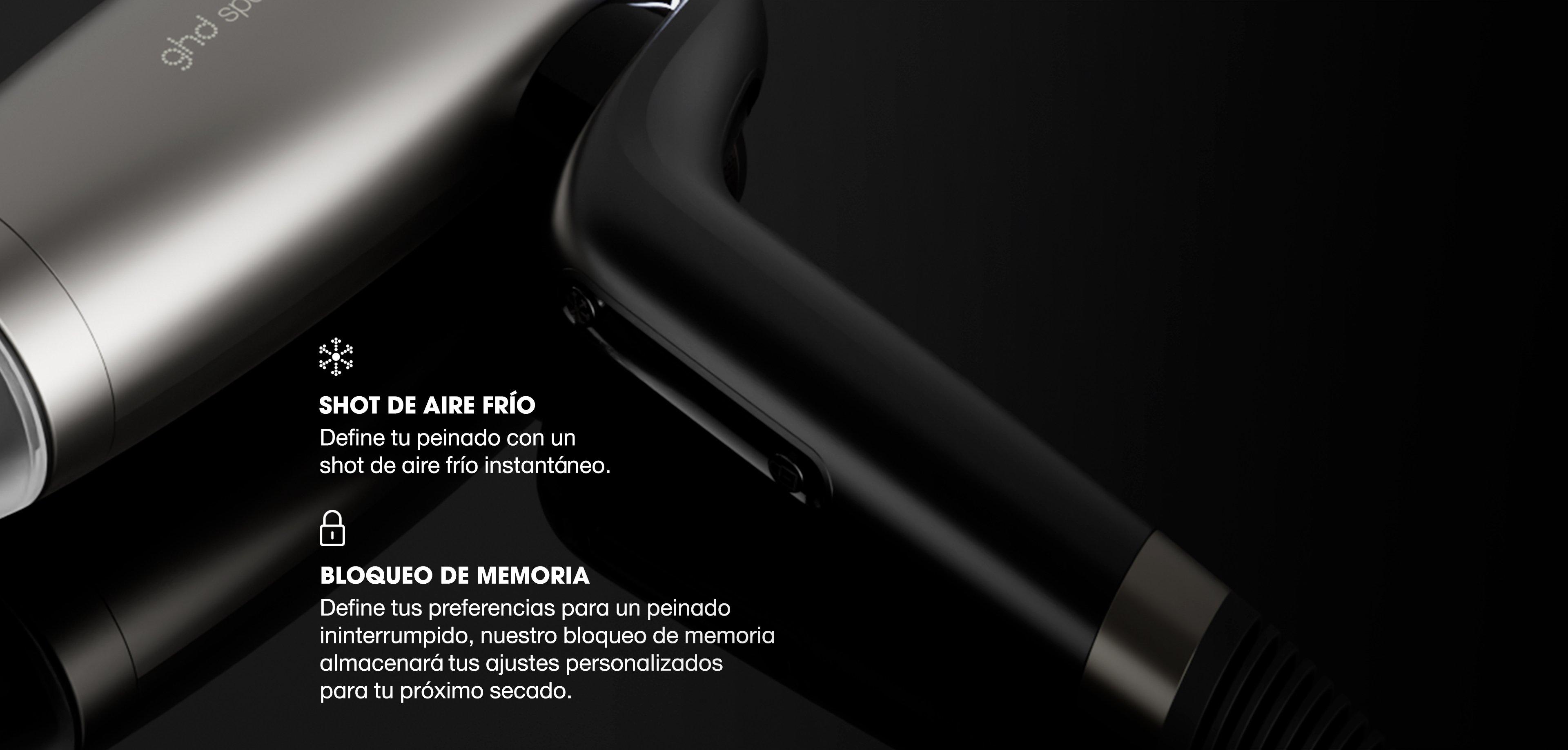 Secador iónico profesional ghd Speed negro titanio