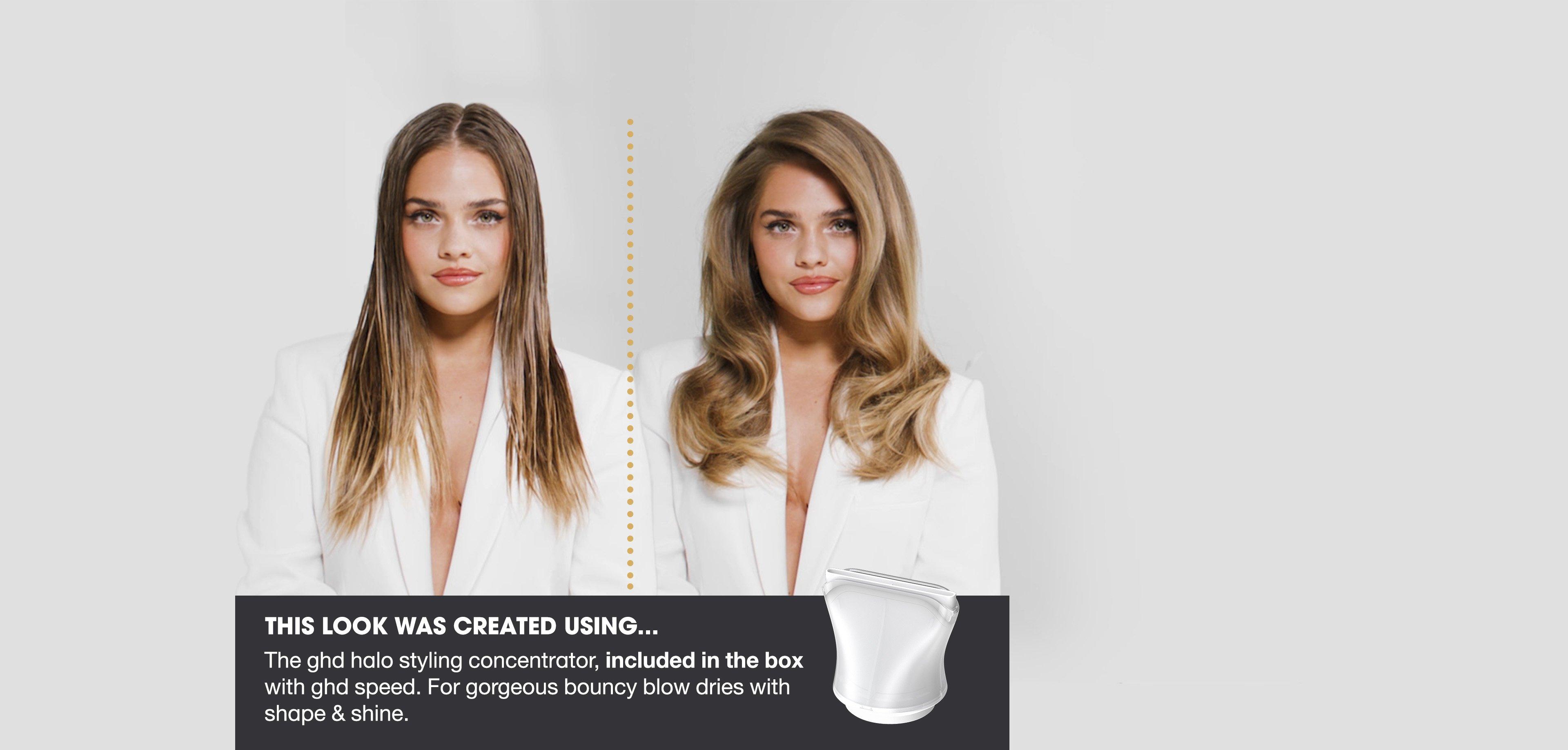 NEW GHD SPEED IONIC HAIR DRYER IN SILVER WHITE