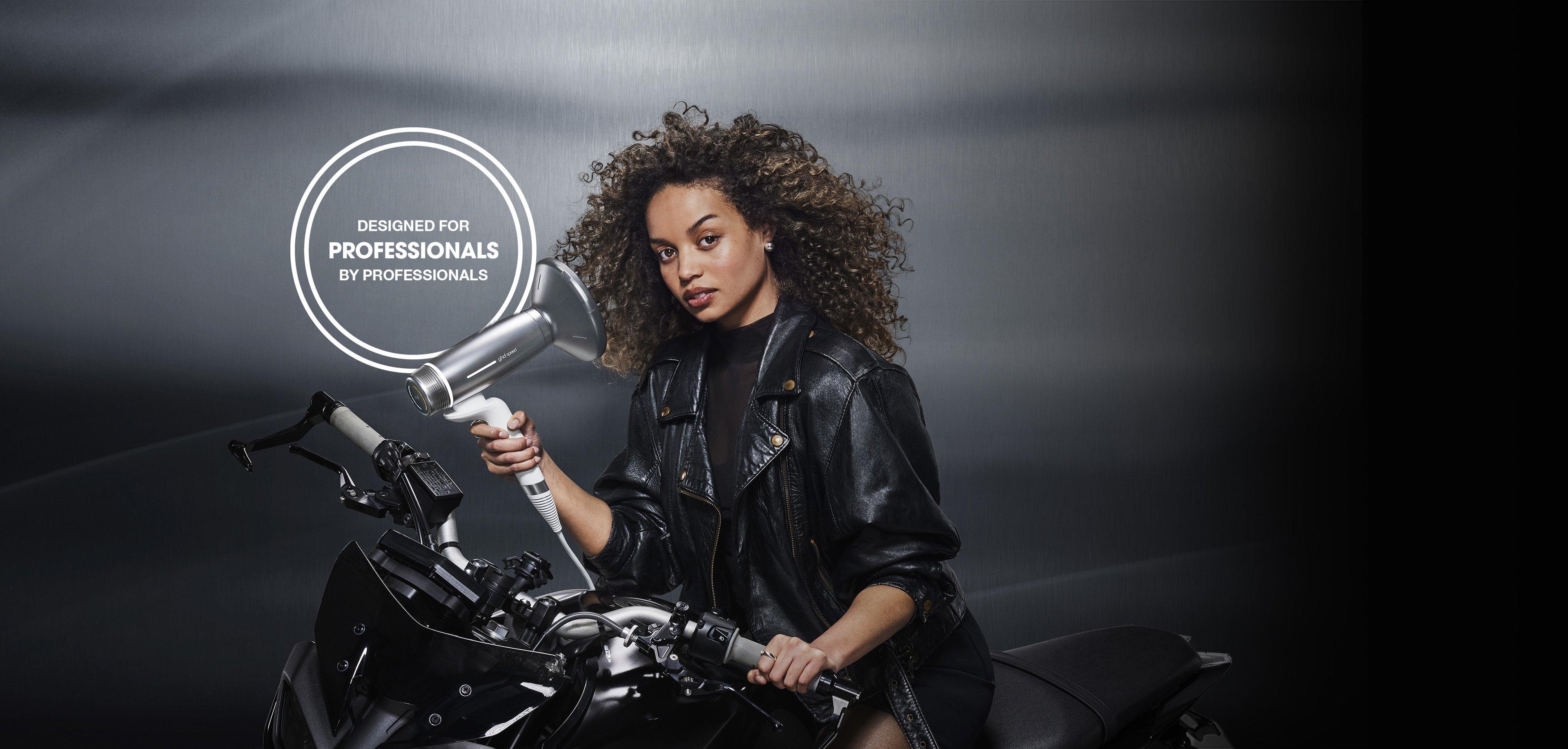 NEW GHD SPEED IONIC HAIR DRYER IN SILVER WHITE