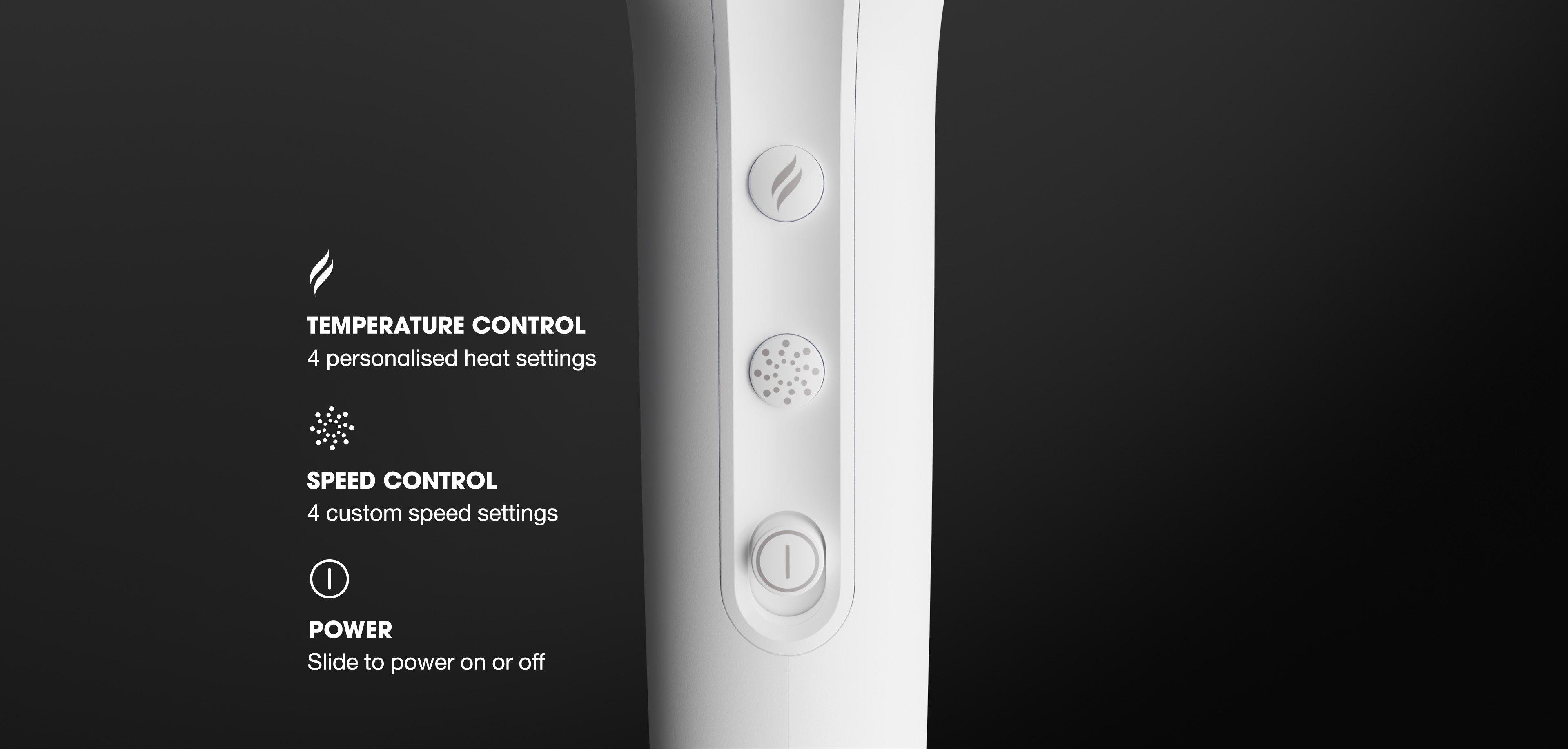 NEW GHD SPEED IONIC HAIR DRYER IN SILVER WHITE