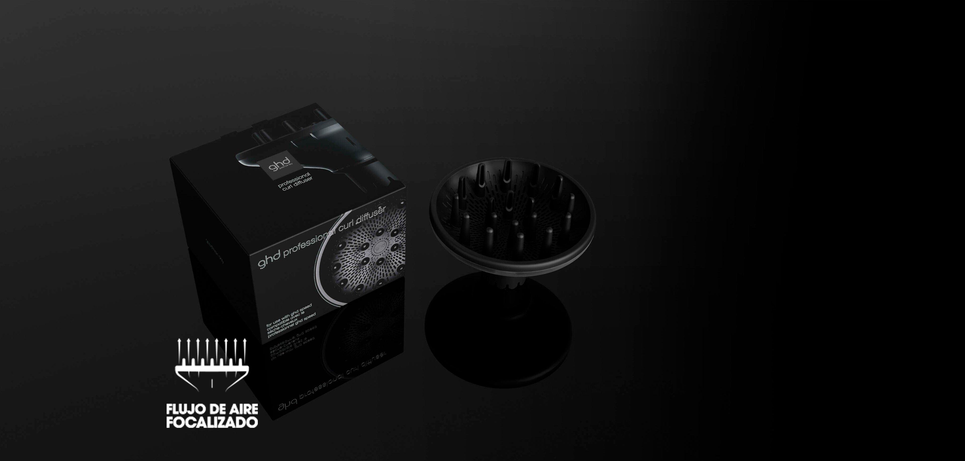 Kit ghd secador Speed negro con difusor para cabello rizado 