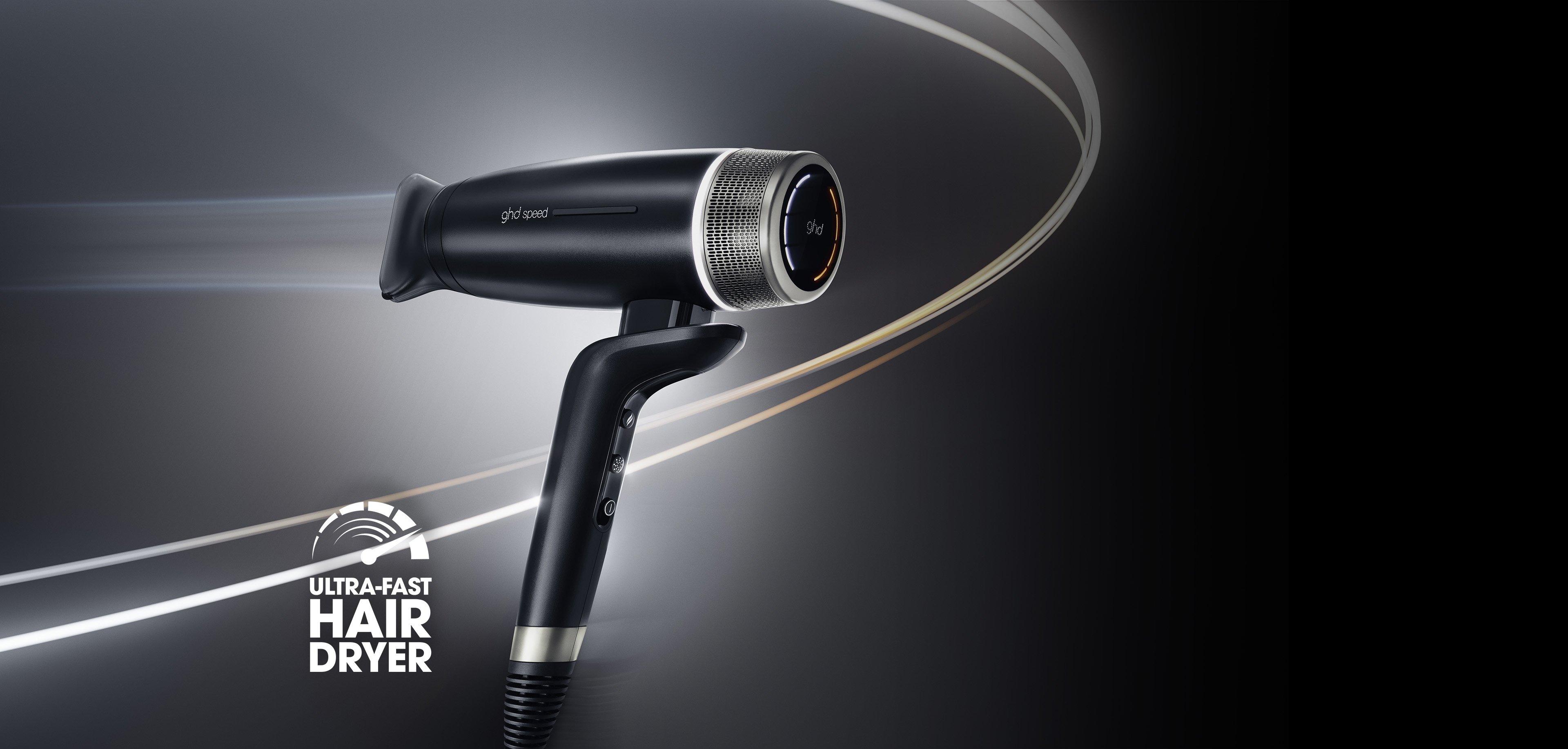 NEW GHD SPEED IONIC HAIR DRYER BUNDLE SET IN BLACK