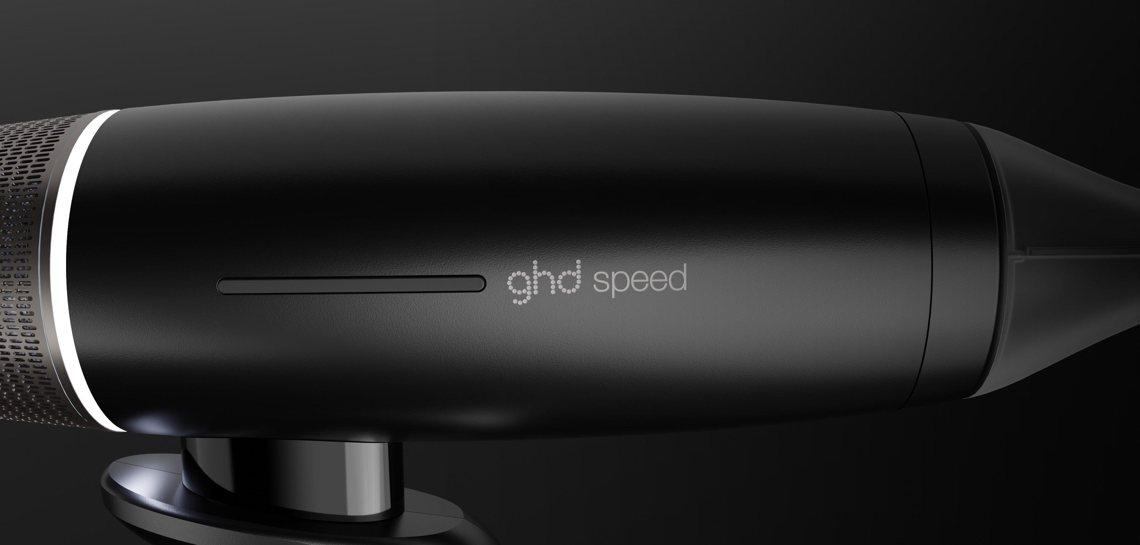 Kit ghd Speed negro con cepillo y spray de volumen