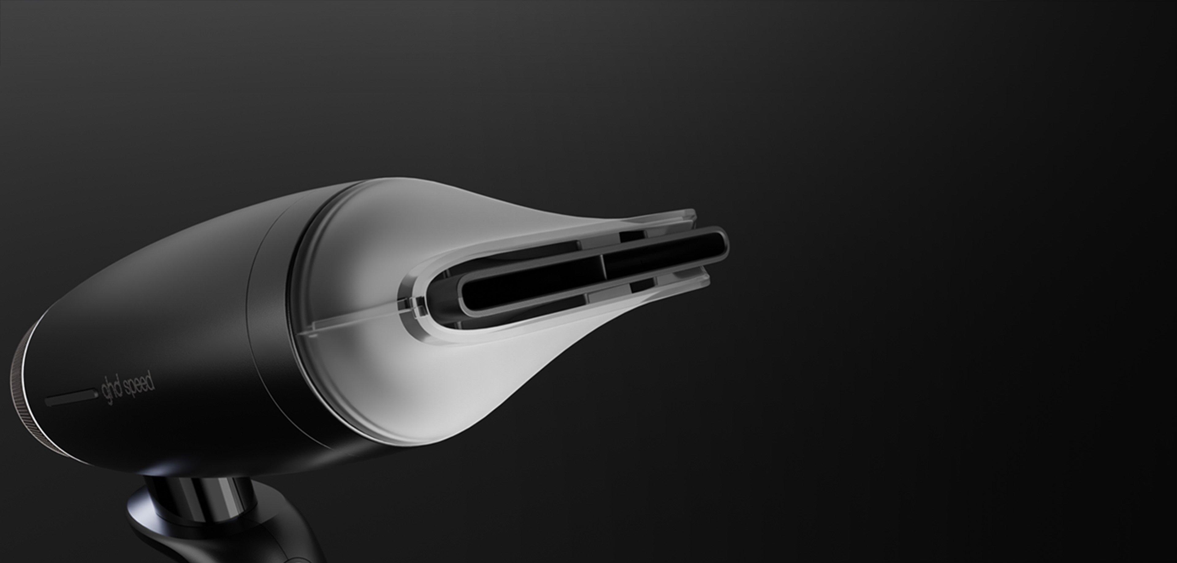 Kit ghd Speed negro con cepillo y spray de volumen