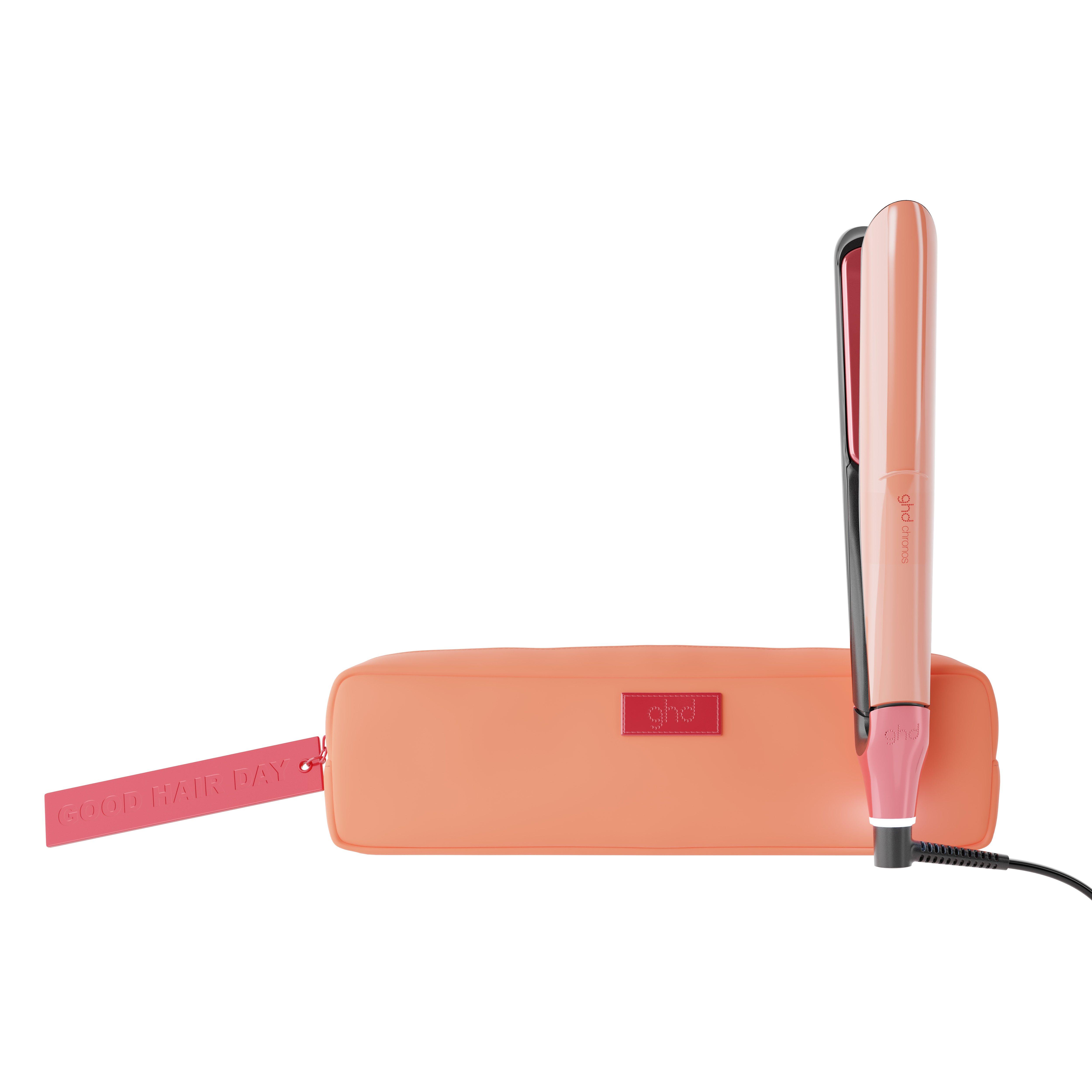 NEW GHD CHRONOS PROFESSIONAL FLAT IRON (1 INCH PLATE) SUN-KISSED PEACH