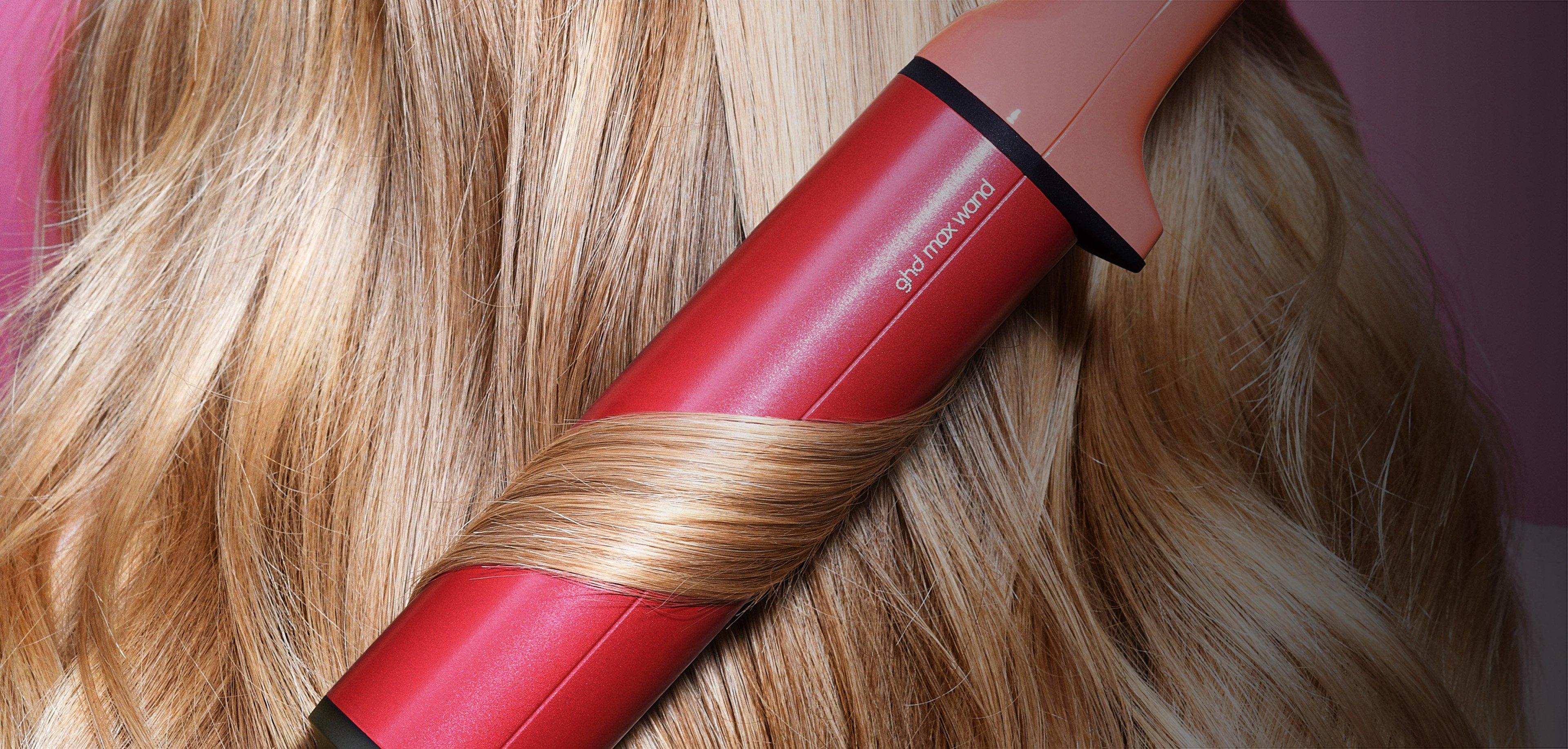 NEW CHRONOS CURVE MAX WAND (1.5" BARREL) FOR LOOSE WAVES IN CANDY CORAL 