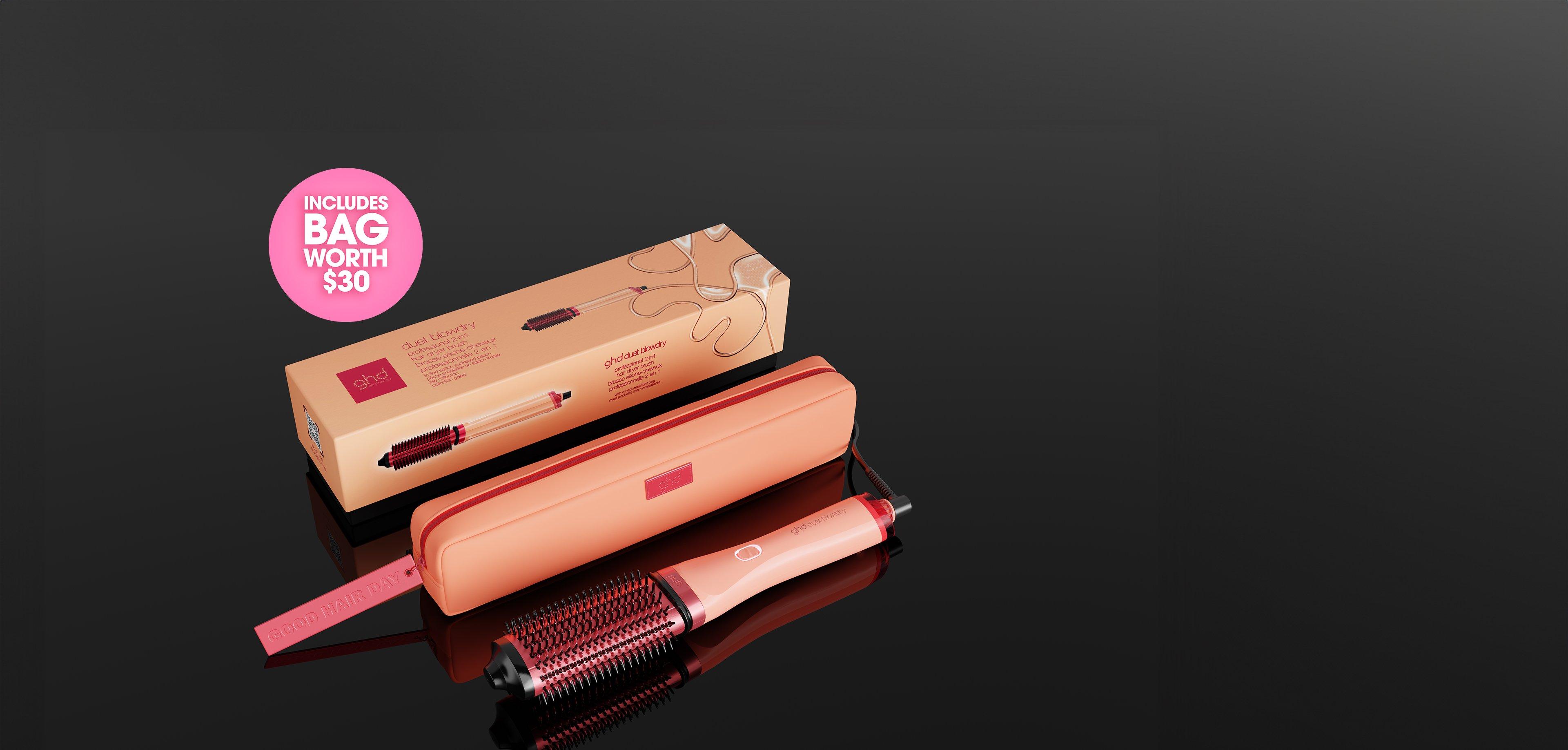 ghd Duet Blowdry Hair Dryer Brush - Sun-Kissed Peach | ghd®