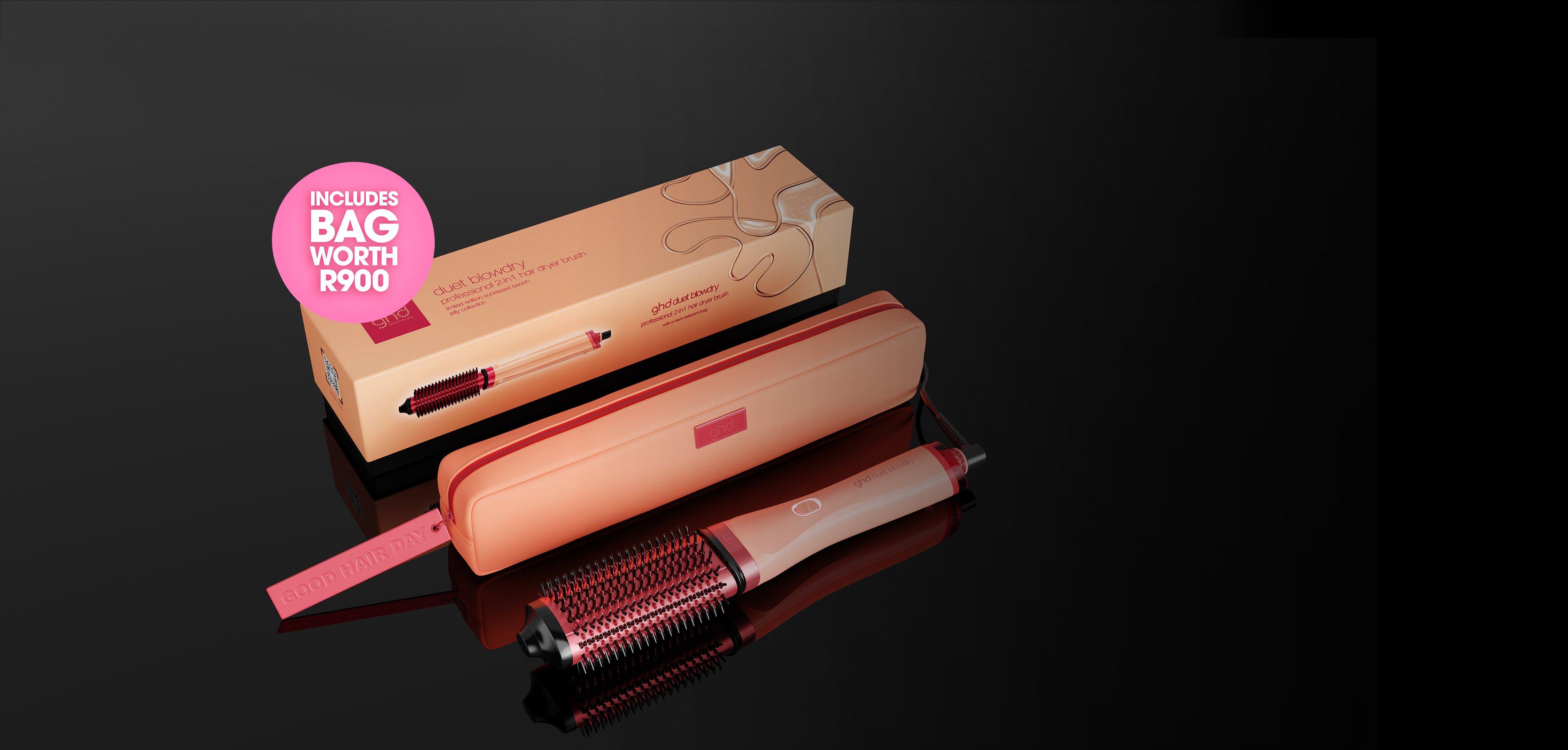 ghd Duet Blowdry Hair Dryer Brush - Sun-Kissed Peach | ghd South