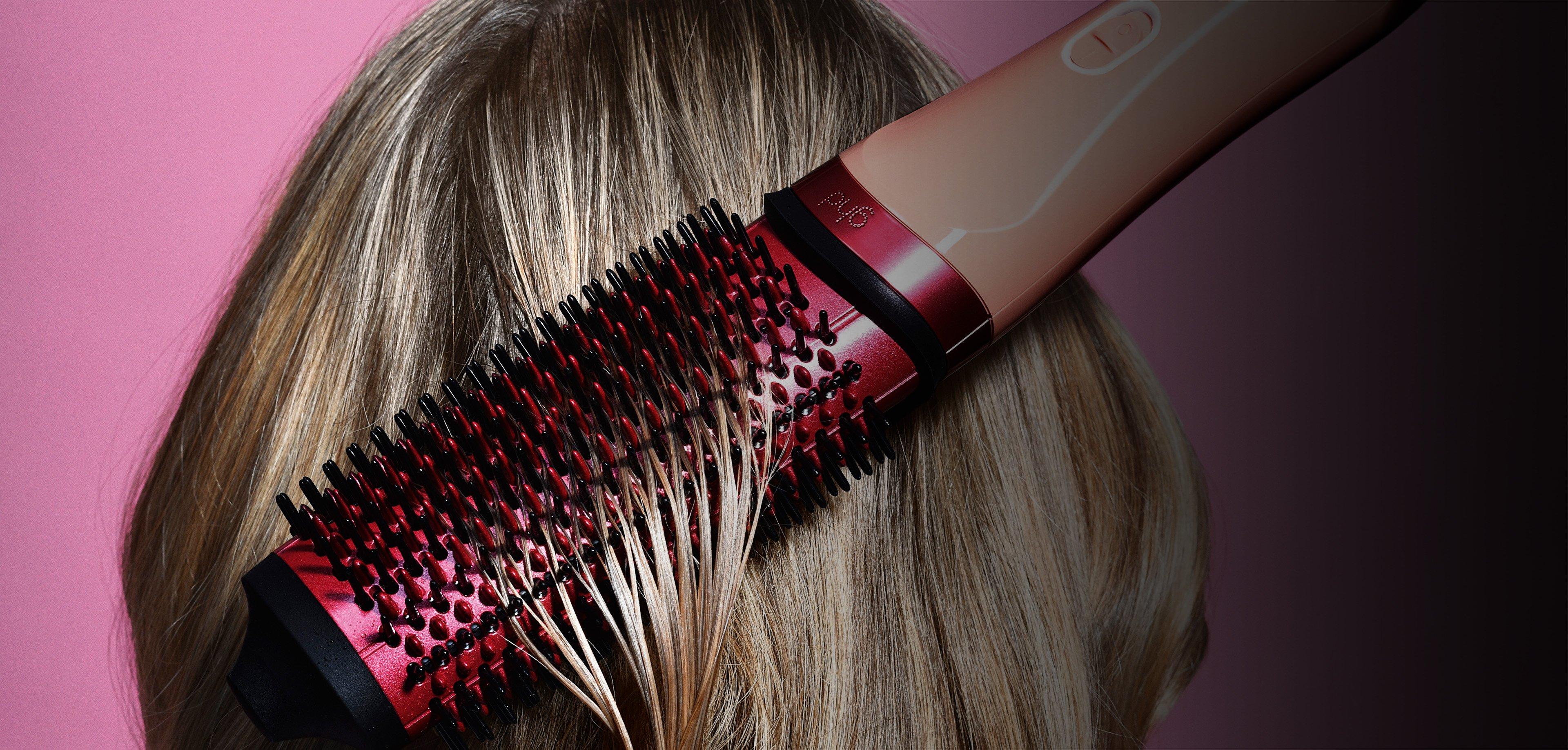 NEW GHD DUET BLOWDRY HAIR DRYER BRUSH IN SUN-KISSED PEACH