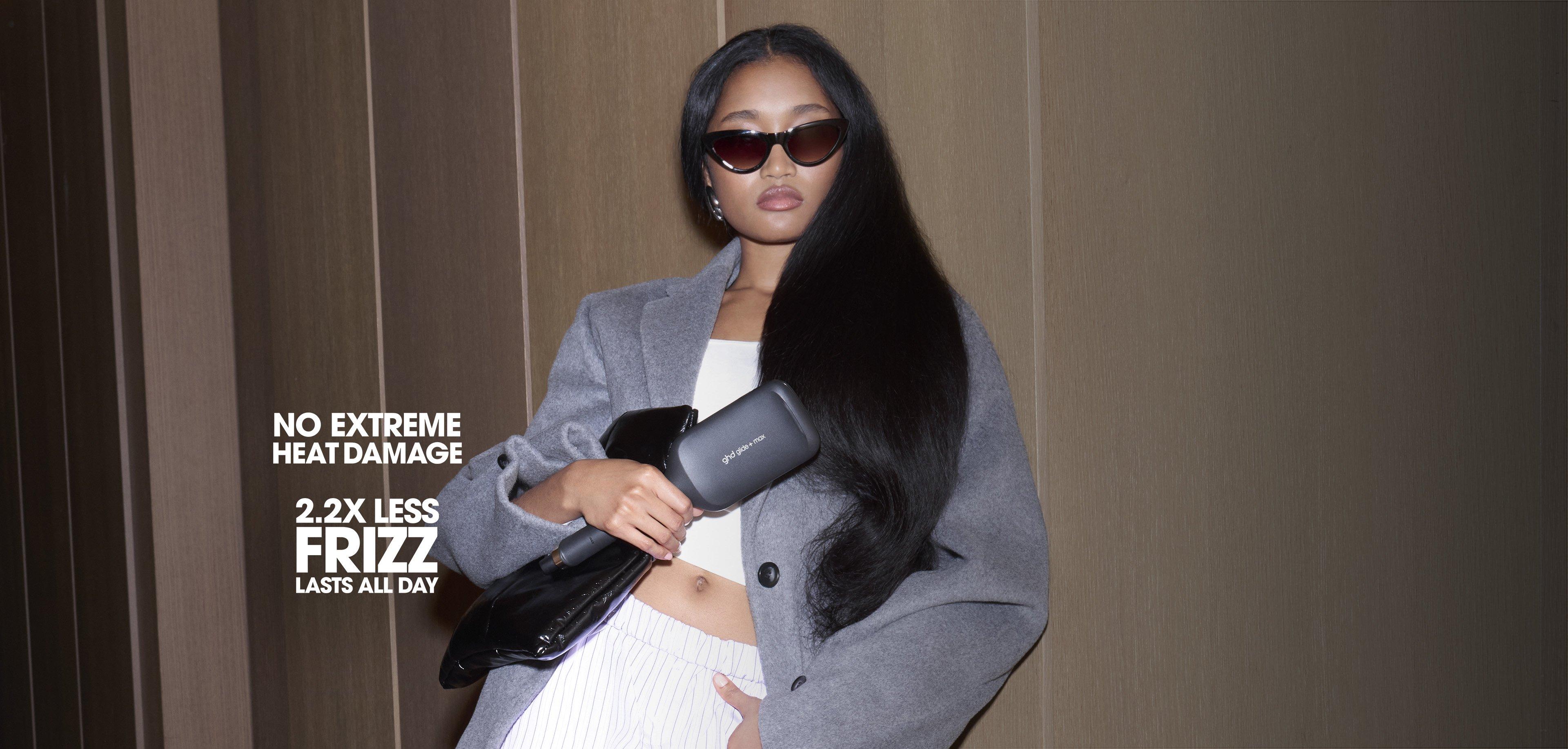 NEW GHD GLIDE+ MAX HOT BRUSH FOR LONG, THICK AND CURLY HAIR