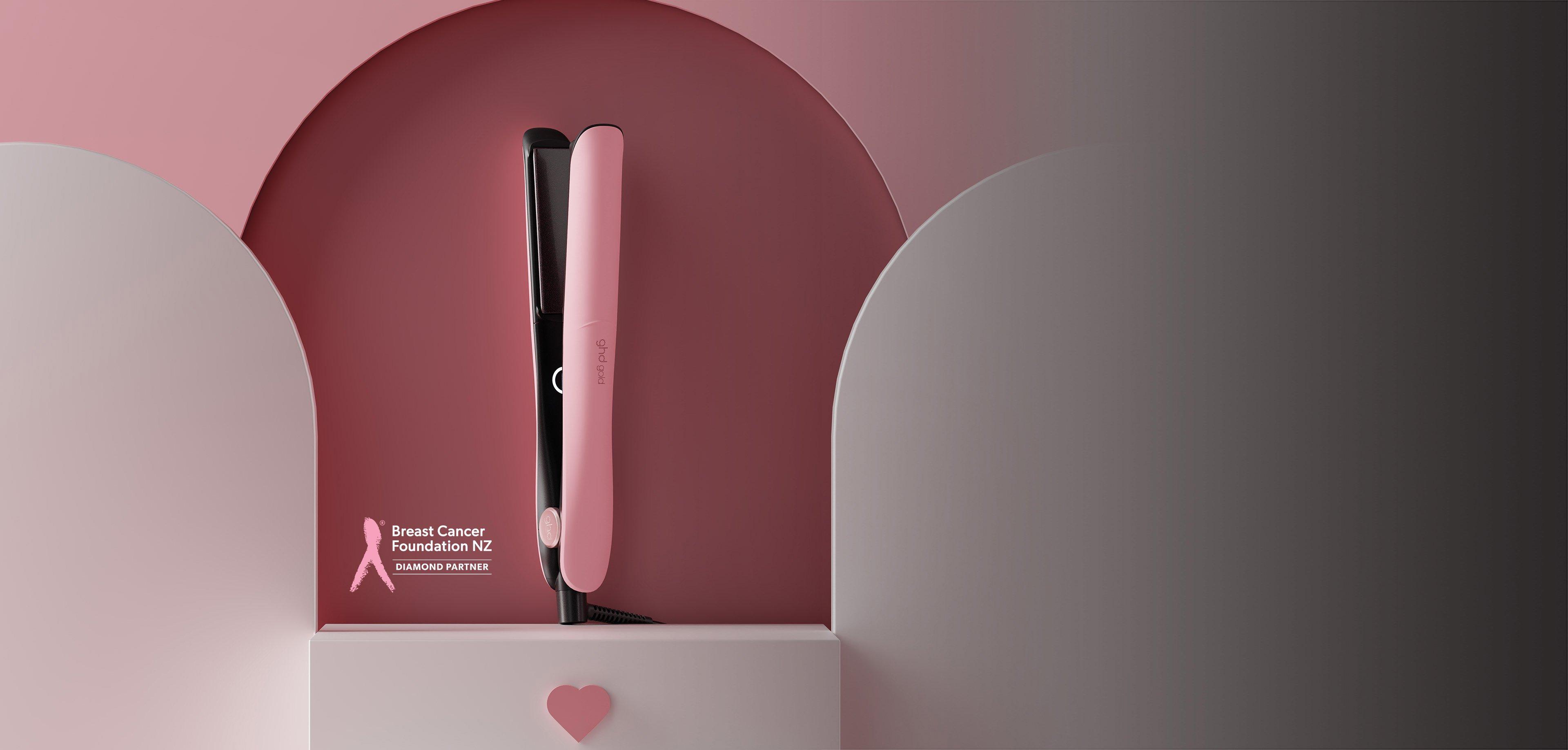 NEW GHD GOLD HAIR STRAIGHTENER (26MM PLATE) DUSTED PINK