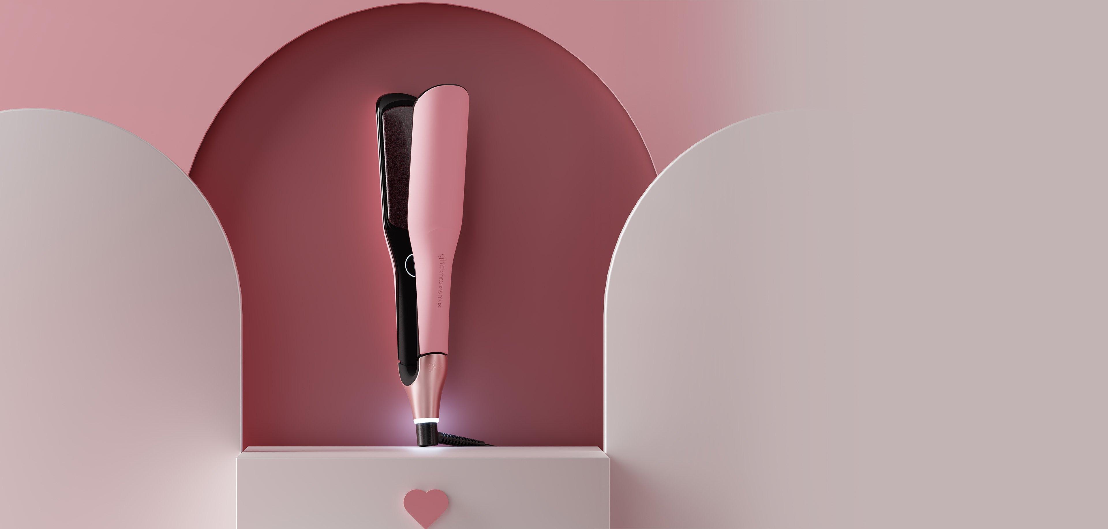 NUOVA GHD PIASTRA ROSA CHRONOS MAX PIASTRA LARGA PER CAPELLI LUNGHI (LAMELLE 43MM) DUSTED PINK