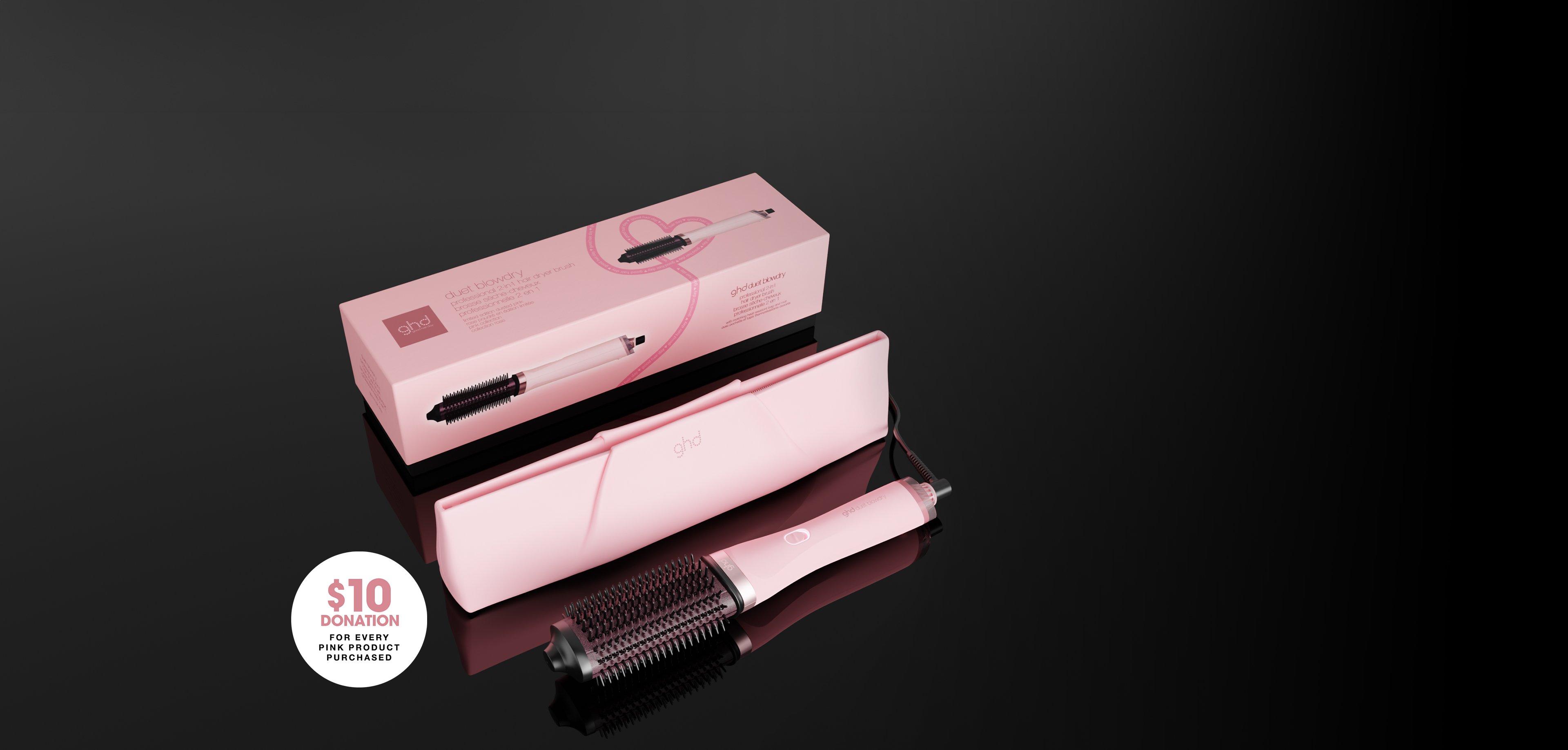 New ghd Blowdry Hair Dryer Brush in Dusted Pink | ghd® Official