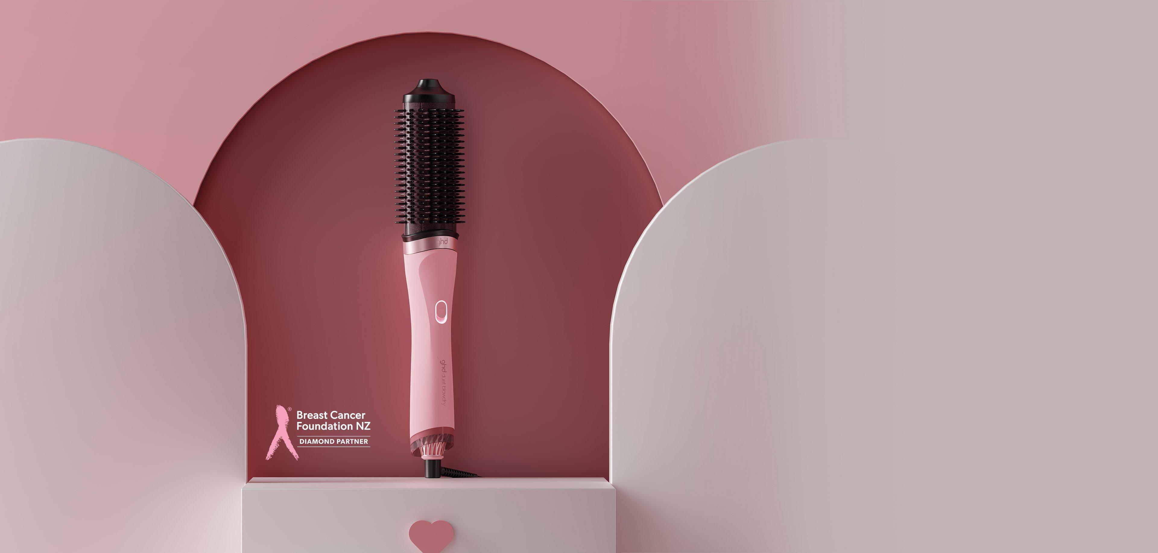 NEW GHD DUET BLOWDRY HAIR DRYER BRUSH IN DUSTED PINK