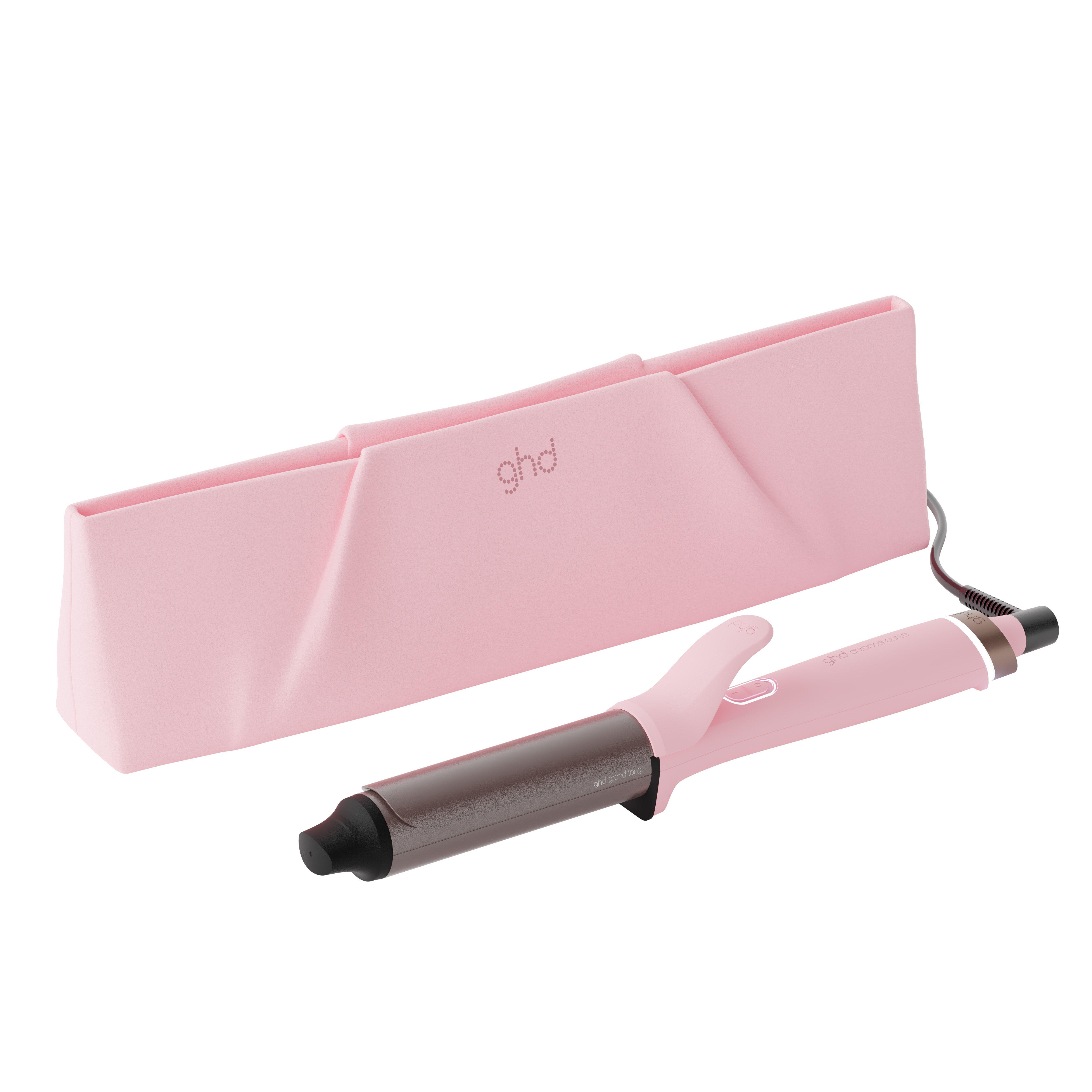 NUOVO GHD CHRONOS CURVE GRAND TONG (FUSTO 32MM) DUSTED PINK PER RICCI VOLUMINOSI E ONDE MORBIDE