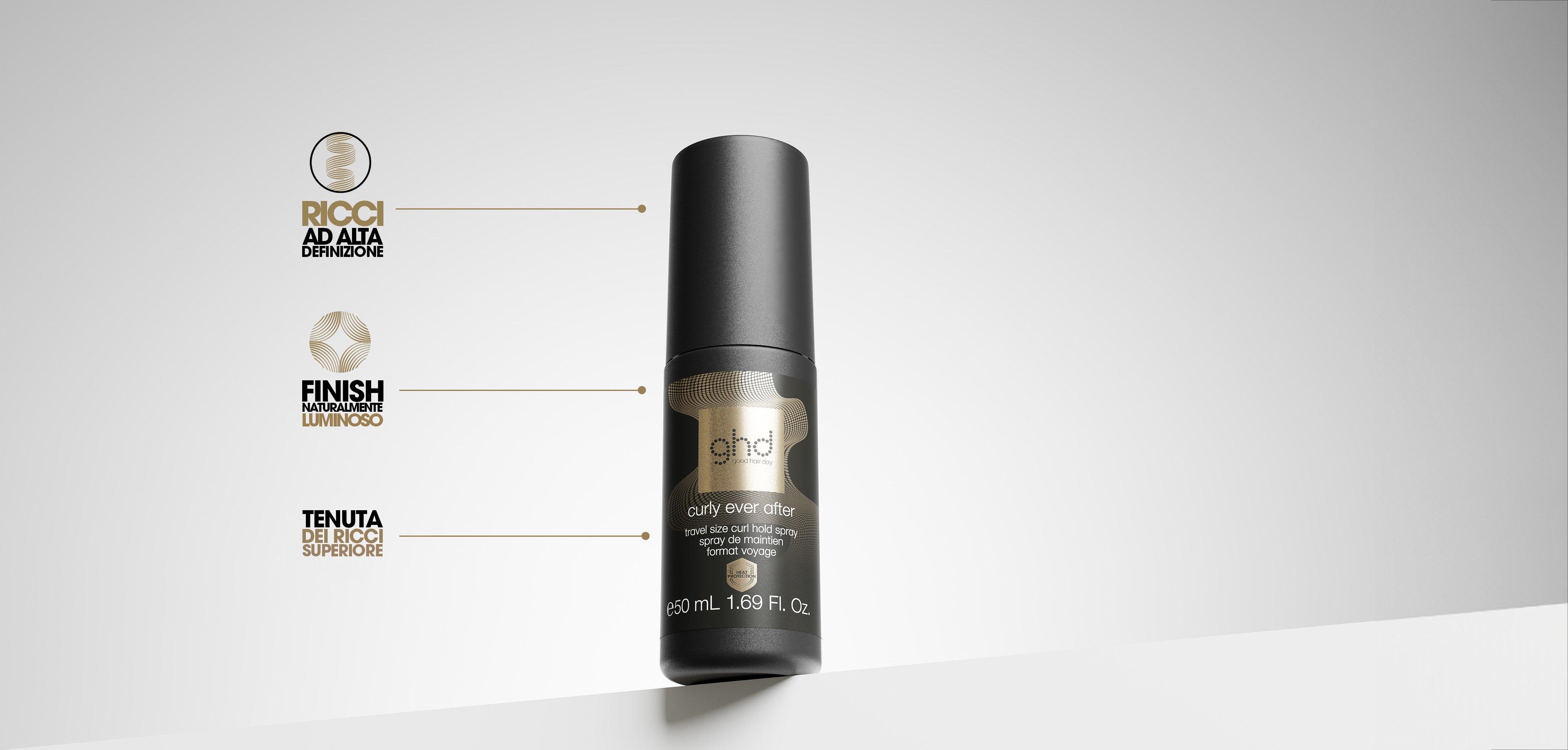 SPRAY PER CAPELLI RICCI NUOVO GHD CURLY EVER MINI AFTER - CURL HOLD SPRAY 50 ML
