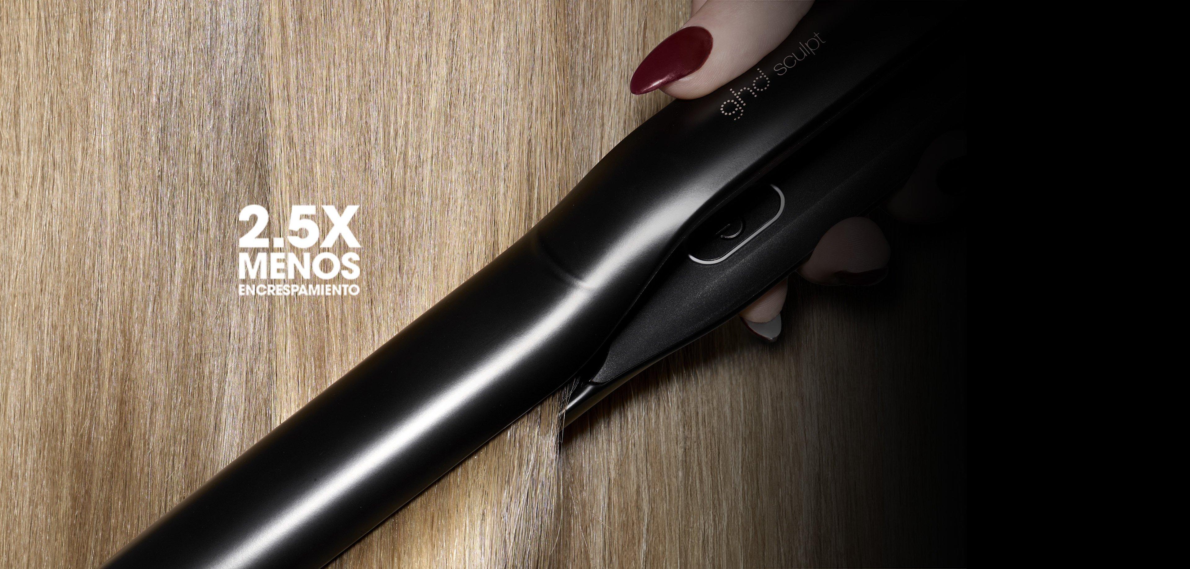 Plancha de pelo interactiva ghd Sculpt negra