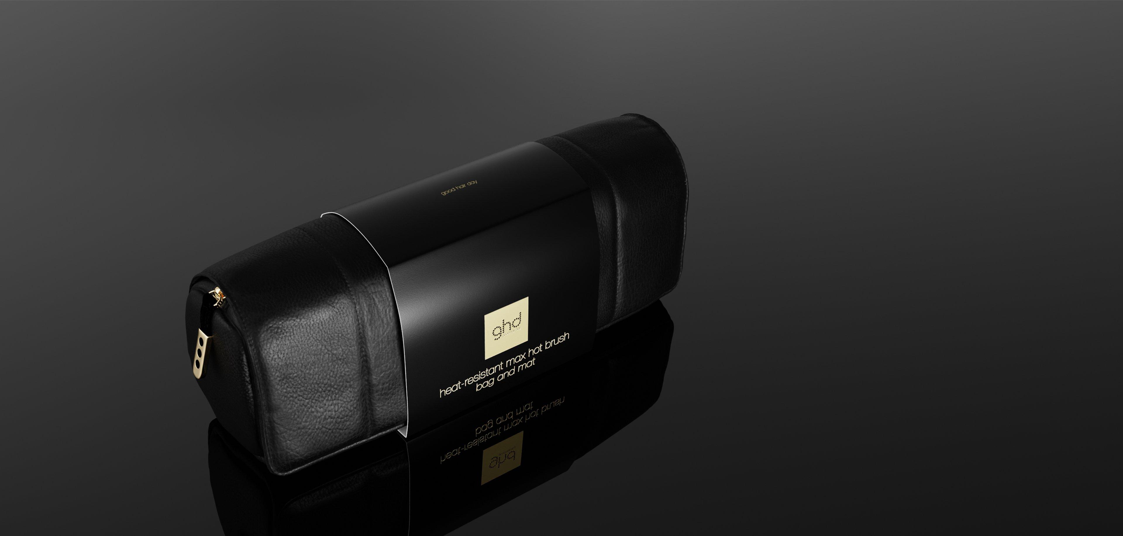 NEW GHD 2-IN-1 HEAT-RESISTANT MAX HOT BRUSH BAG & MAT