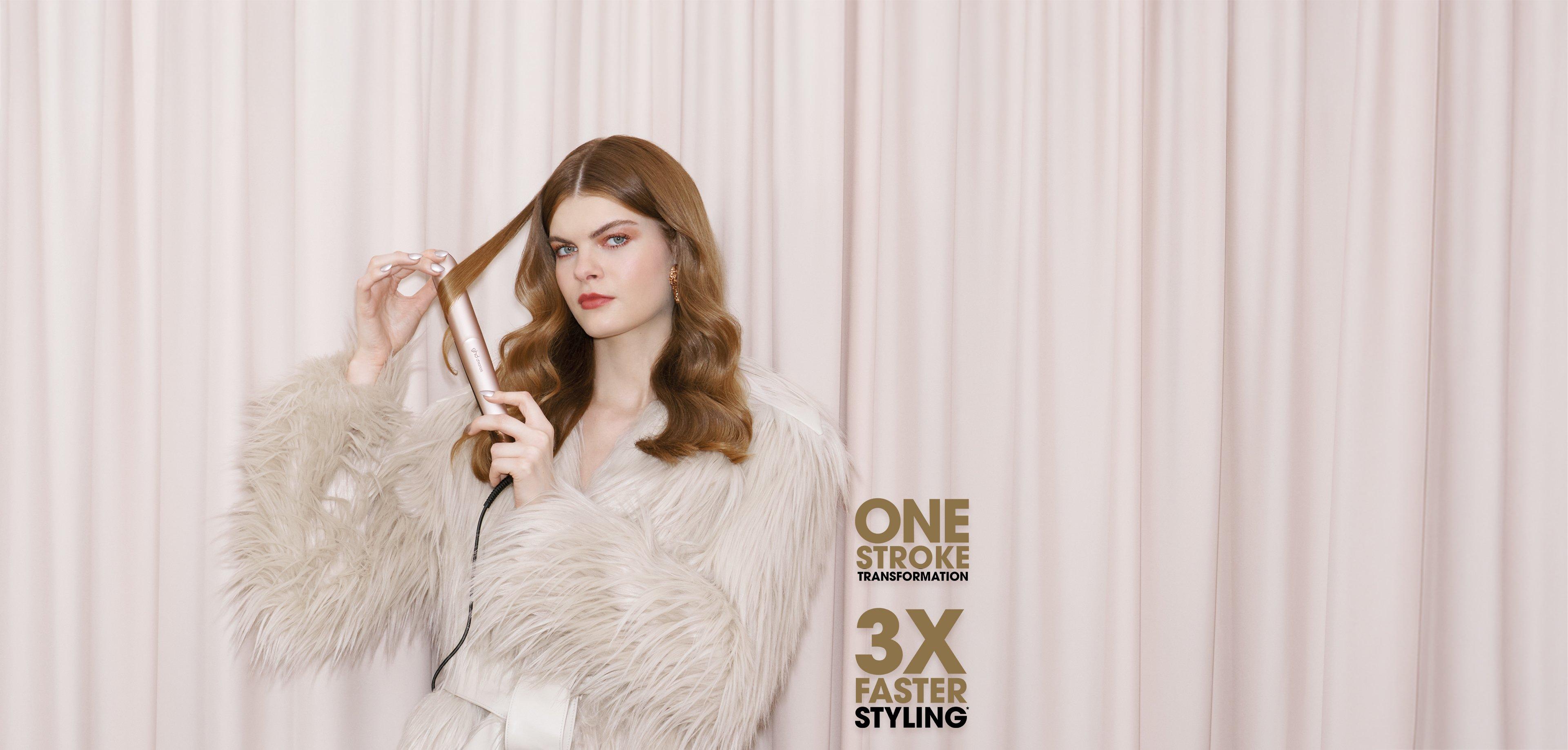 NEW GHD CHRONOS HAIR STRAIGHTENER FESTIVE GIFT SET IN CASHMERE BEIGE (TOTAL VALUE £361)