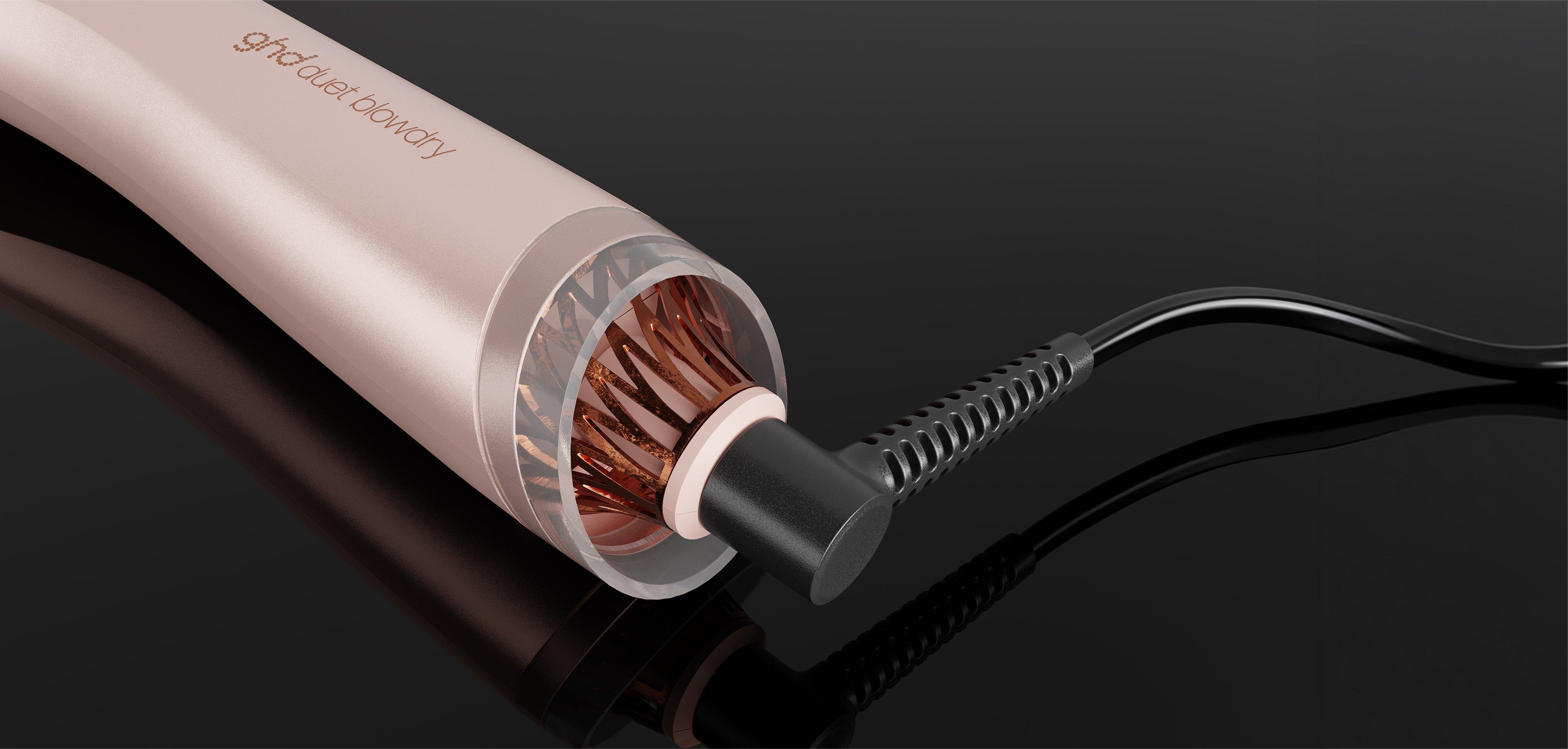 NEW GHD DUET BLOWDRY HAIR DRYER BRUSH FESTIVE GIFT SET IN CASHMERE BEIGE (TOTAL VALUE £486.50)