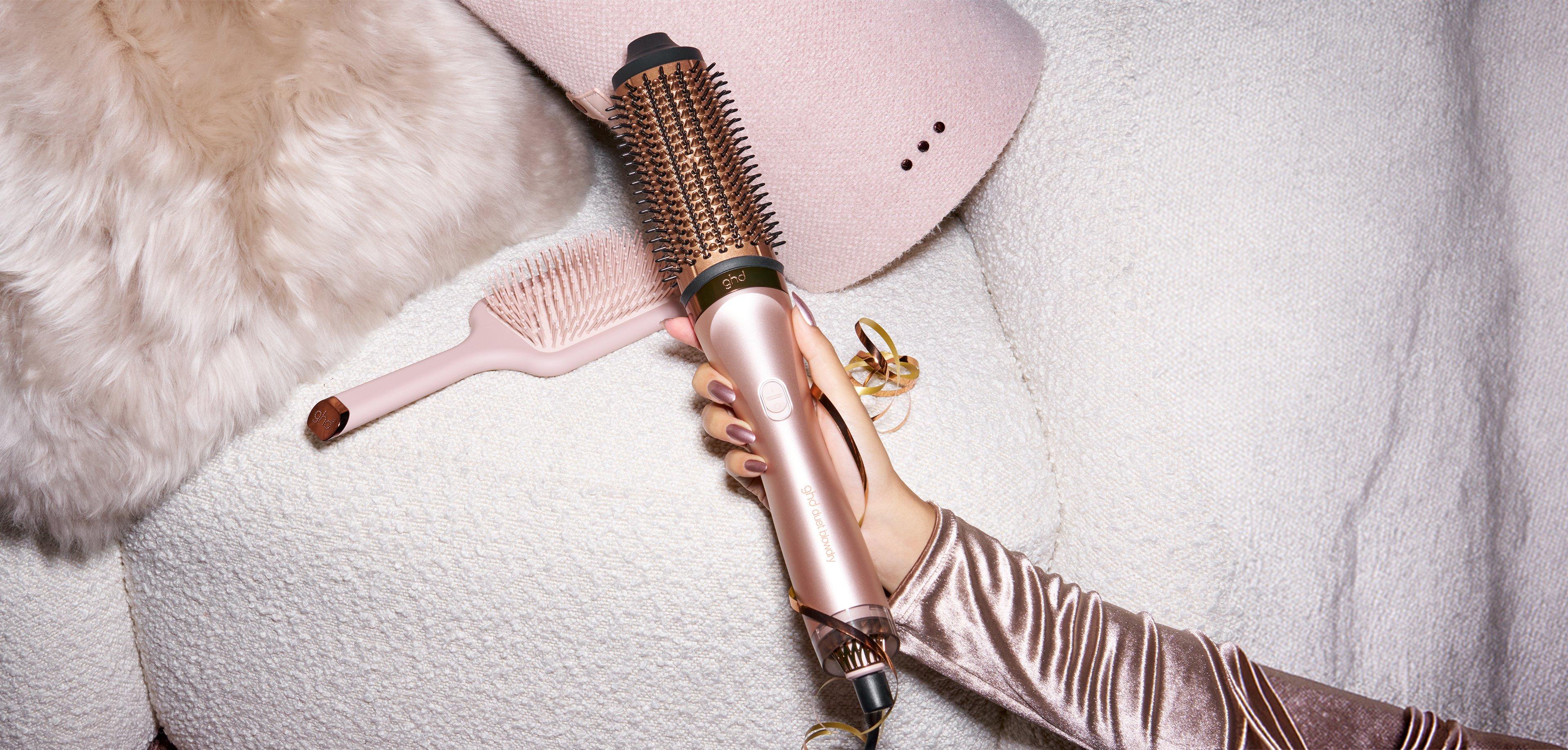 NEW GHD DUET BLOWDRY HAIR DRYER BRUSH FESTIVE GIFT SET IN CASHMERE BEIGE (TOTAL VALUE £486.50)