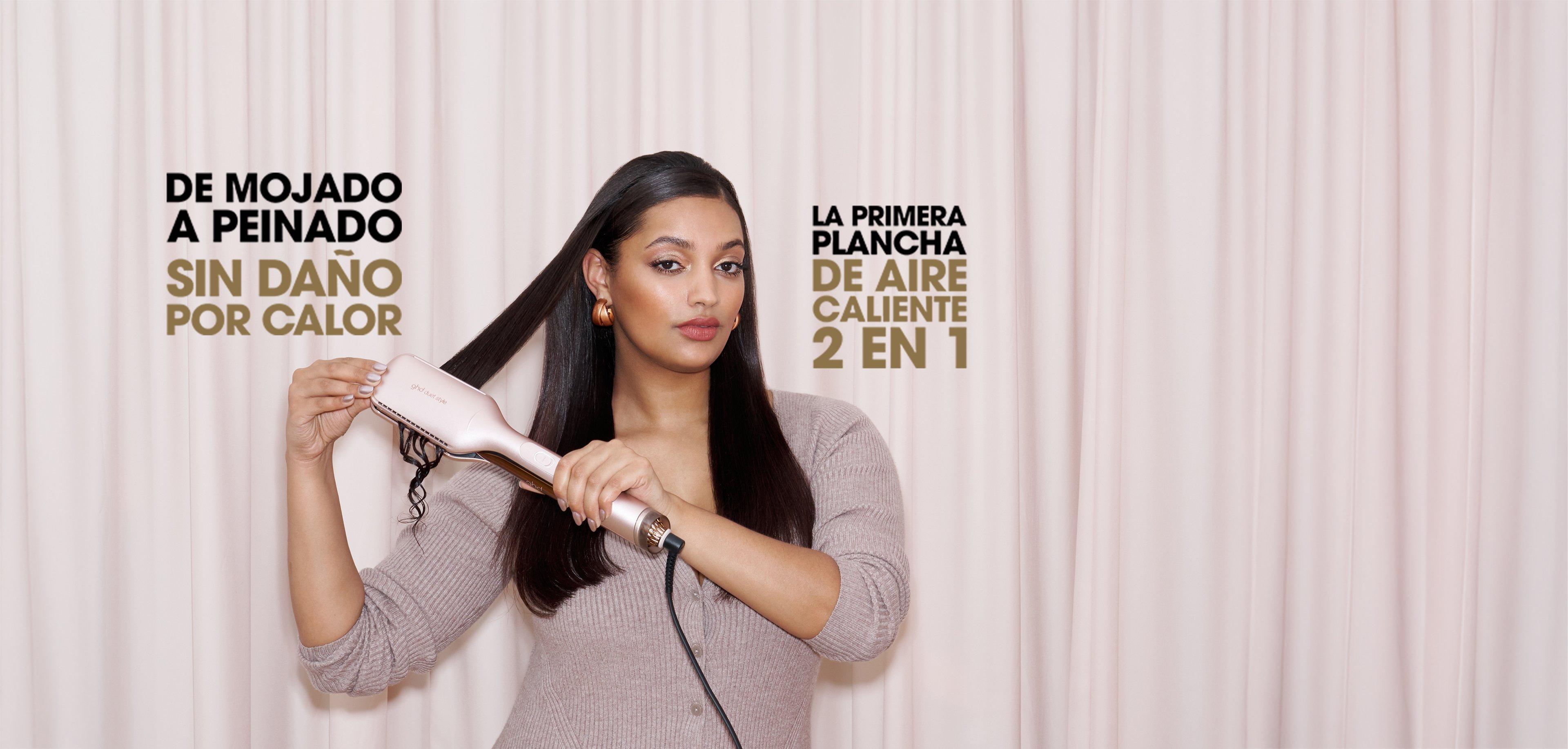 Plancha de aire caliente 2 en 1 ghd duet style gift set beige cashmere