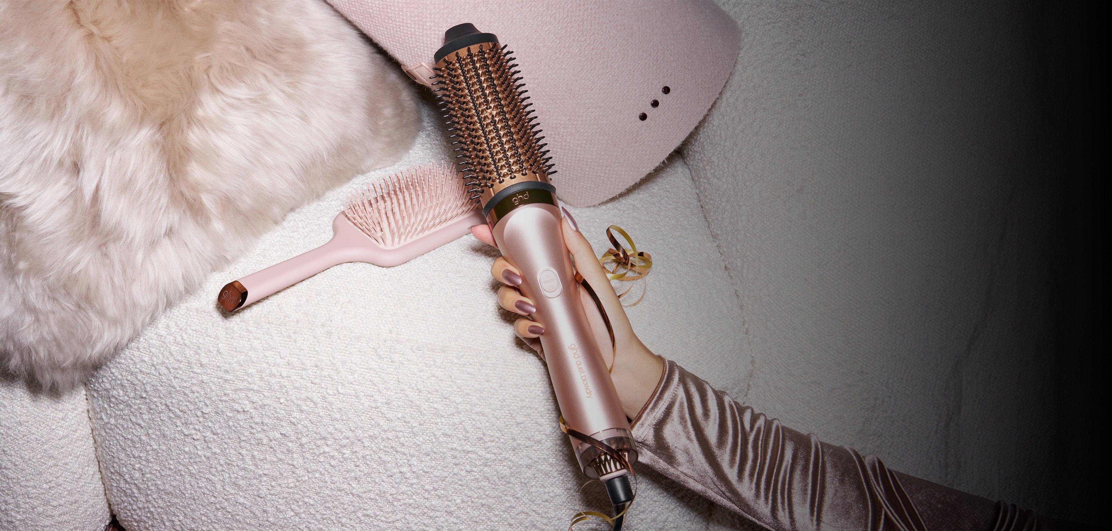 NUOVO SET REGALO DI NATALE SPAZZOLA ASCIUGACAPELLI GHD DUET BLOWDRY  CASHMERE COLLECTION