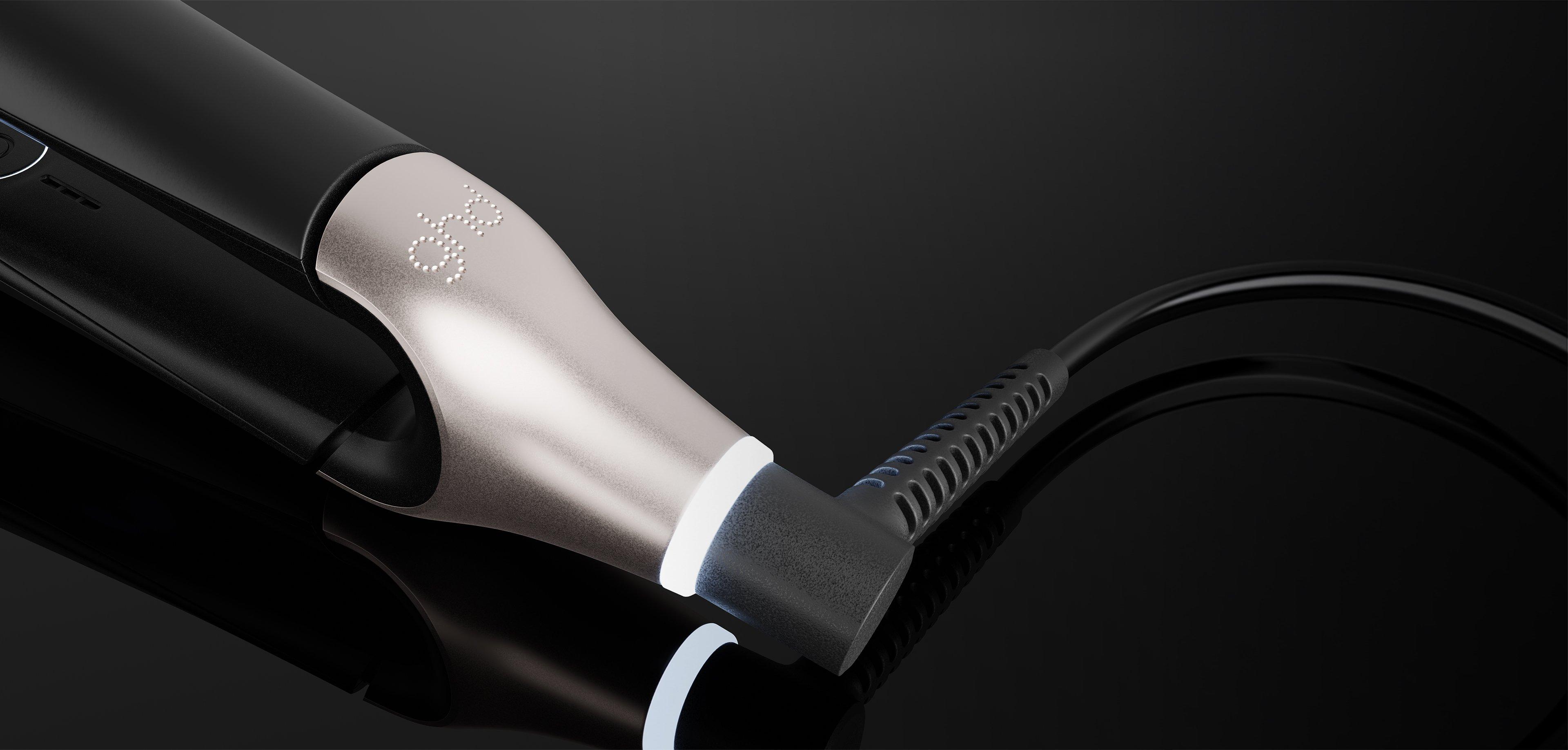 NEW GHD DELUXE HAIR STRAIGHTENER AND HAIR DRYER FESTIVE GIFT SET IN BLACK