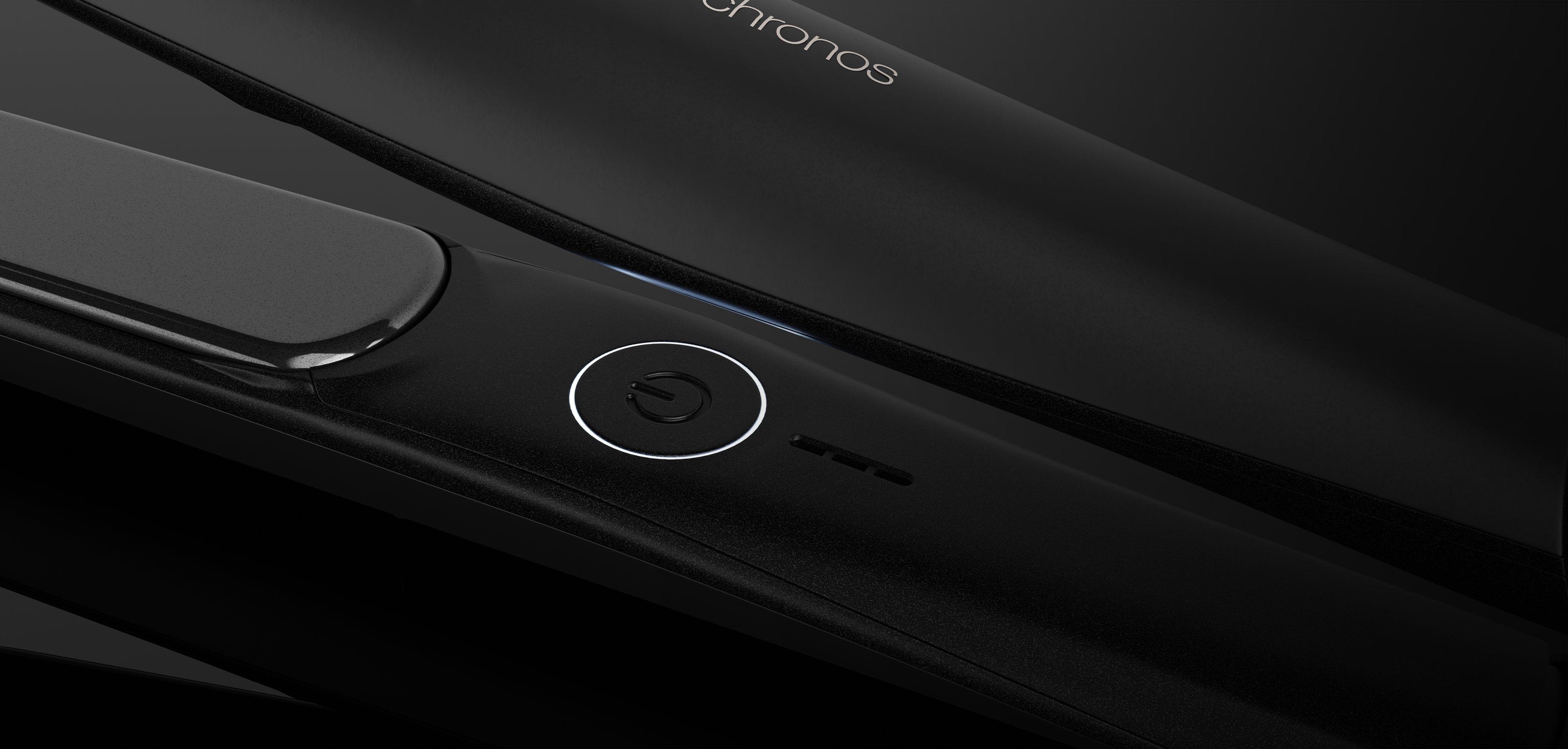 NEW GHD CHRONOS HAIR STRAIGHTENER FESTIVE GIFT SET IN BLACK (TOTAL VALUE £356.50)