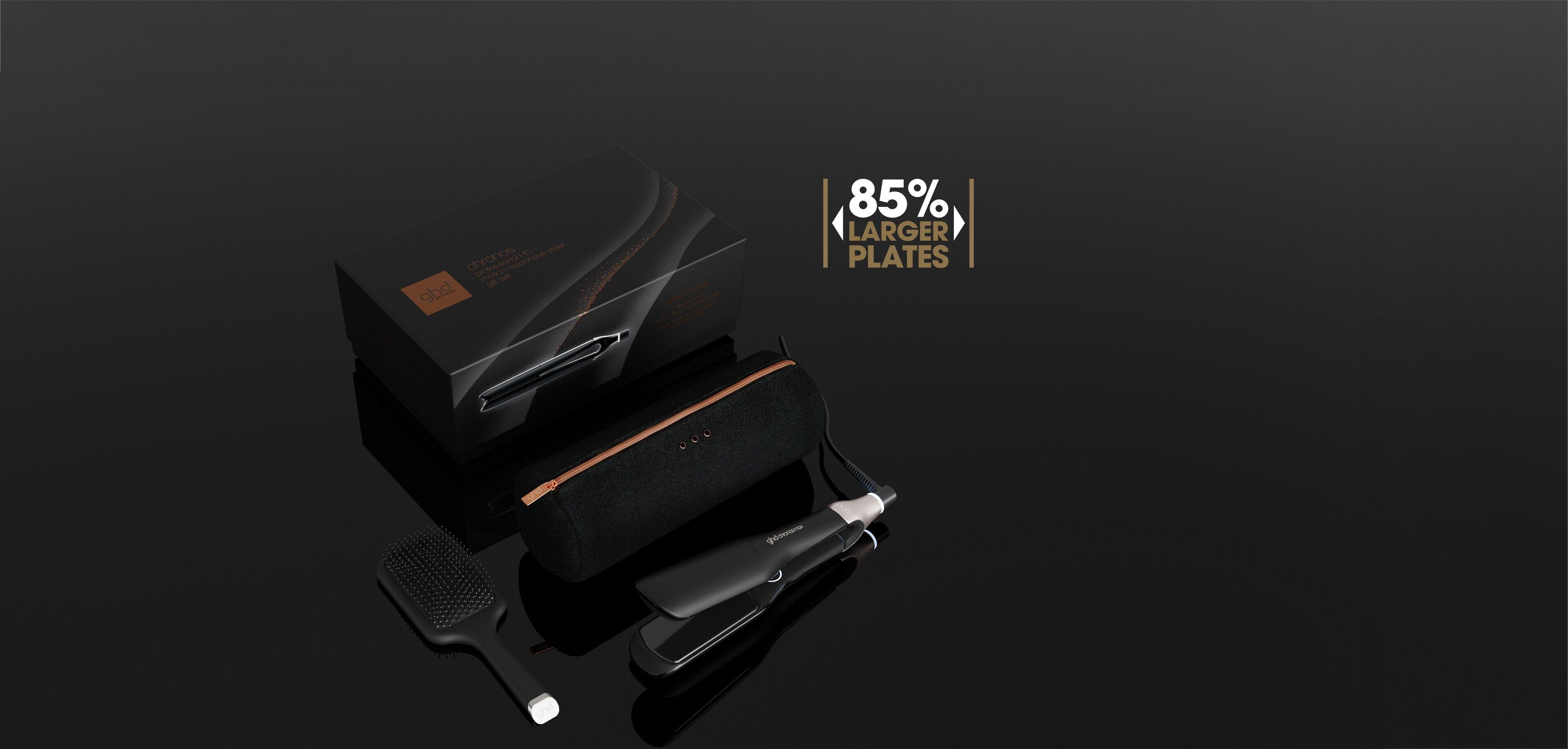 NEW GHD CHRONOS MAX BEST WIDE PLATE HAIR STRAIGHTENER FESTIVE GIFT SET 