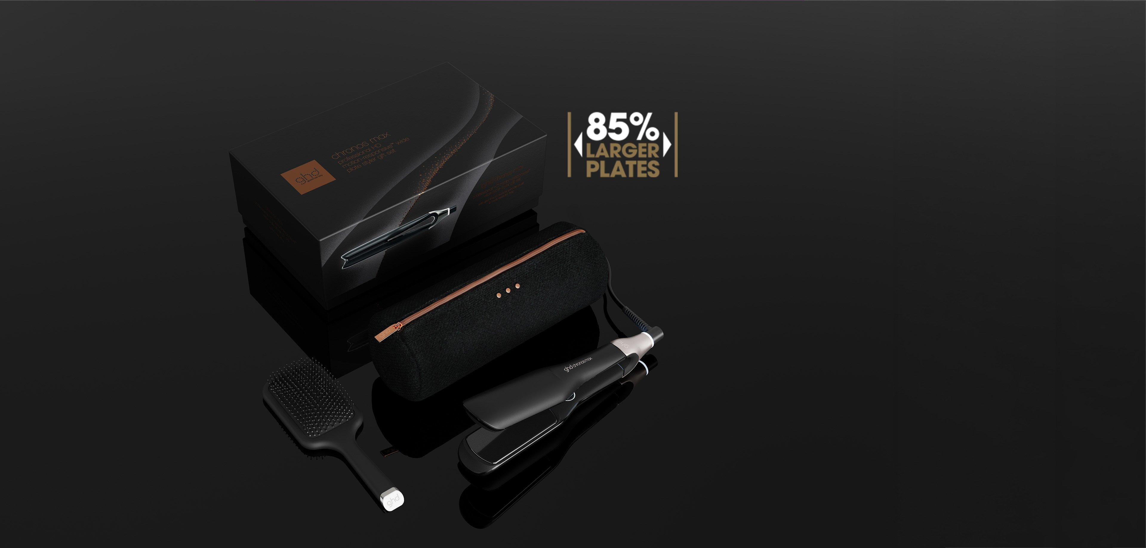 NEW GHD CHRONOS MAX BEST WIDE PLATE HAIR STRAIGHTENER FESTIVE GIFT SET (TOTAL VALUE £356.50)
