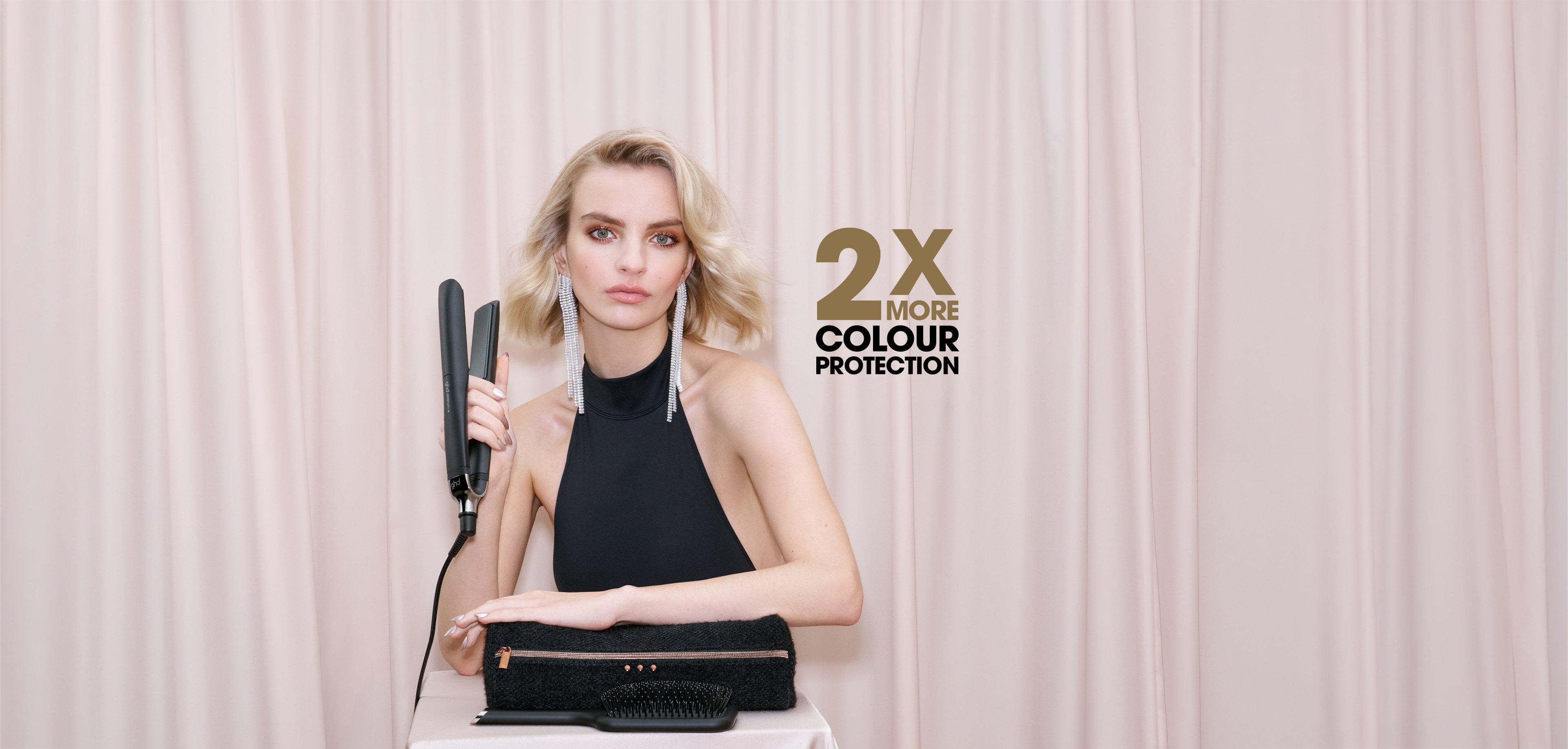 NEW GHD PLATINUM+ HAIR STRAIGHTENER FESTIVE GIFT SET IN BLACK (TOTAL VALUE €349)