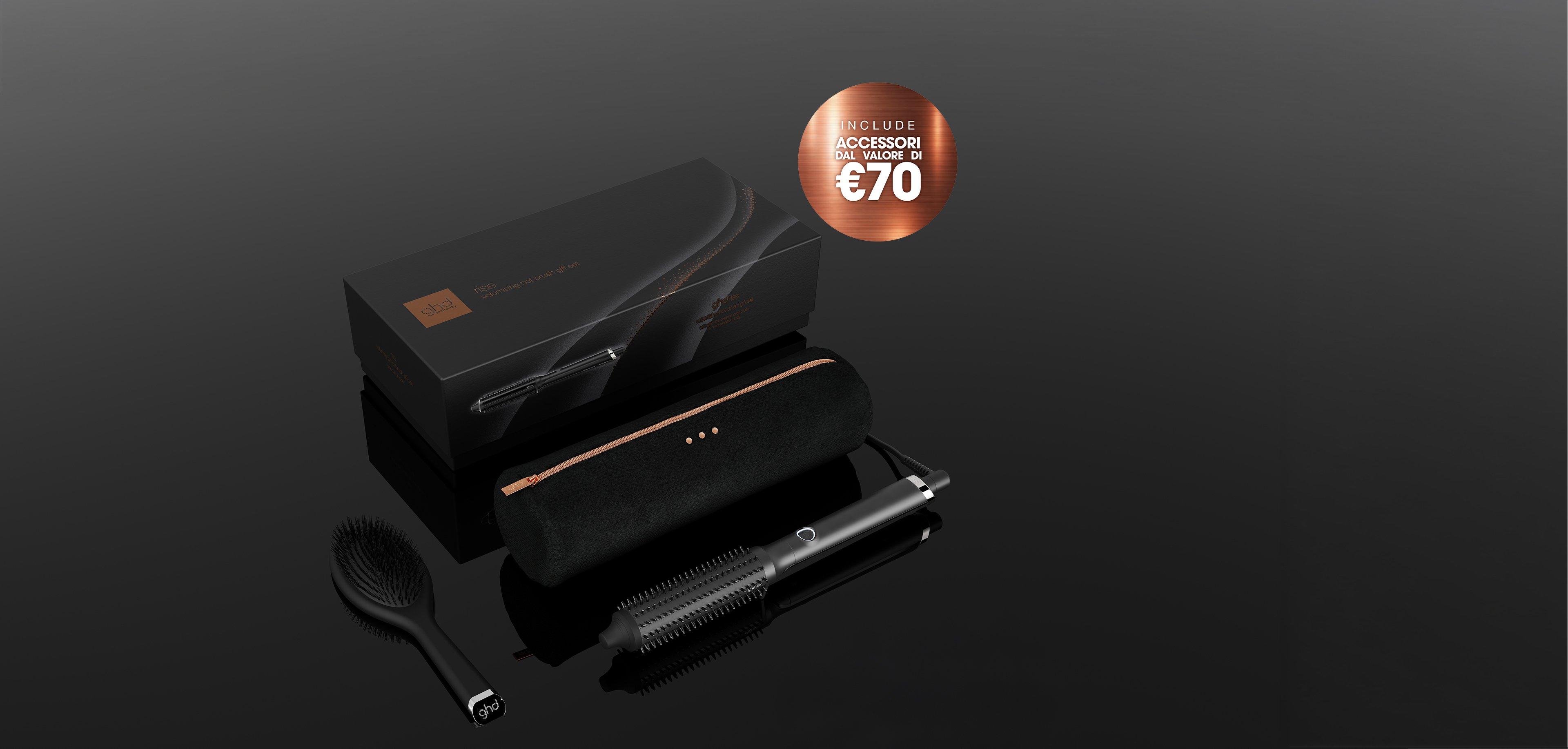 NUOVO SET REGALO CON GHD RISE SPAZZOLA VOLUMIZZANTE