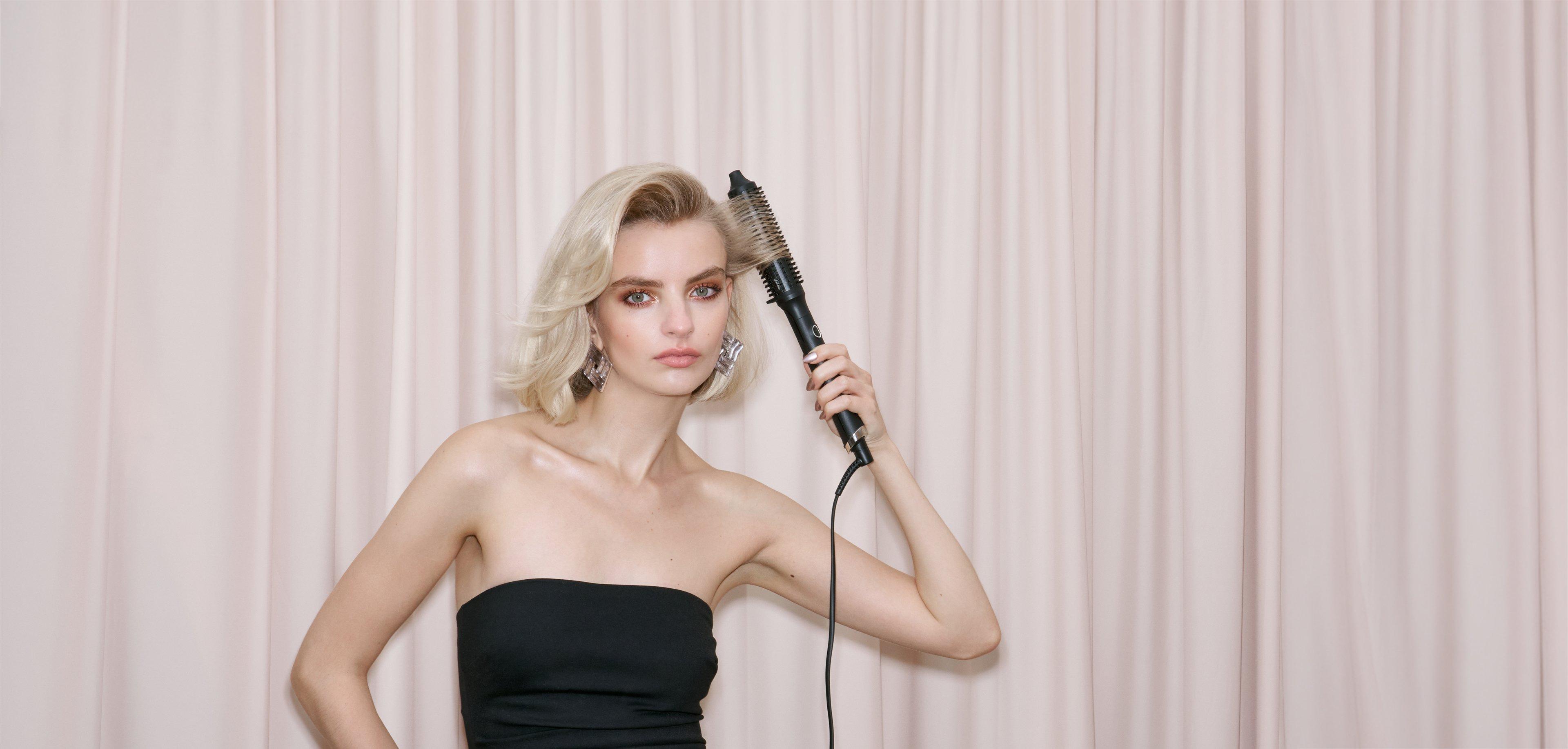 NEW GHD RISE HOT BRUSH FESTIVE GIFT SET IN BLACK (TOTAL VALUE £236.50)