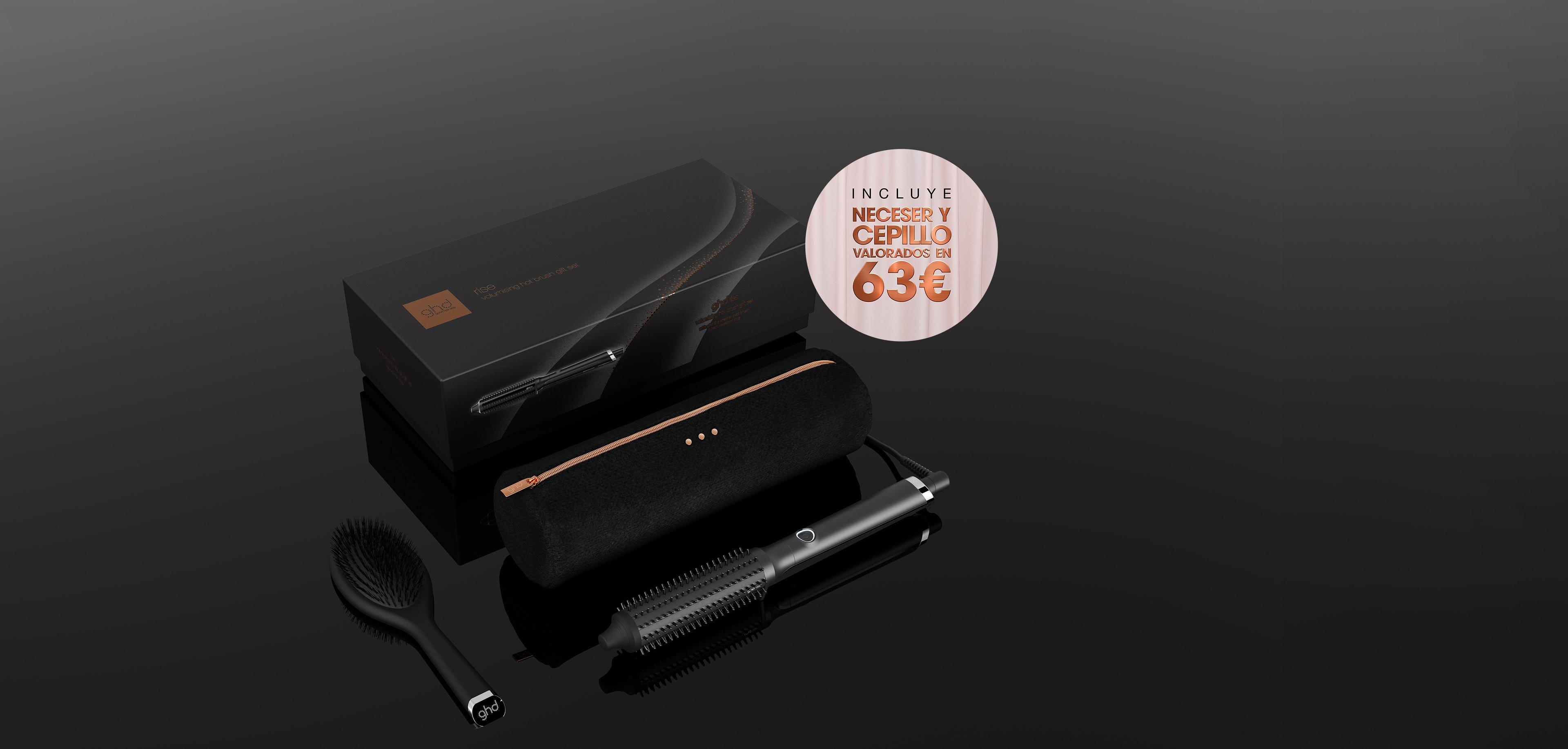 Cepillo eléctrico de volumen ghd rise gift set negro