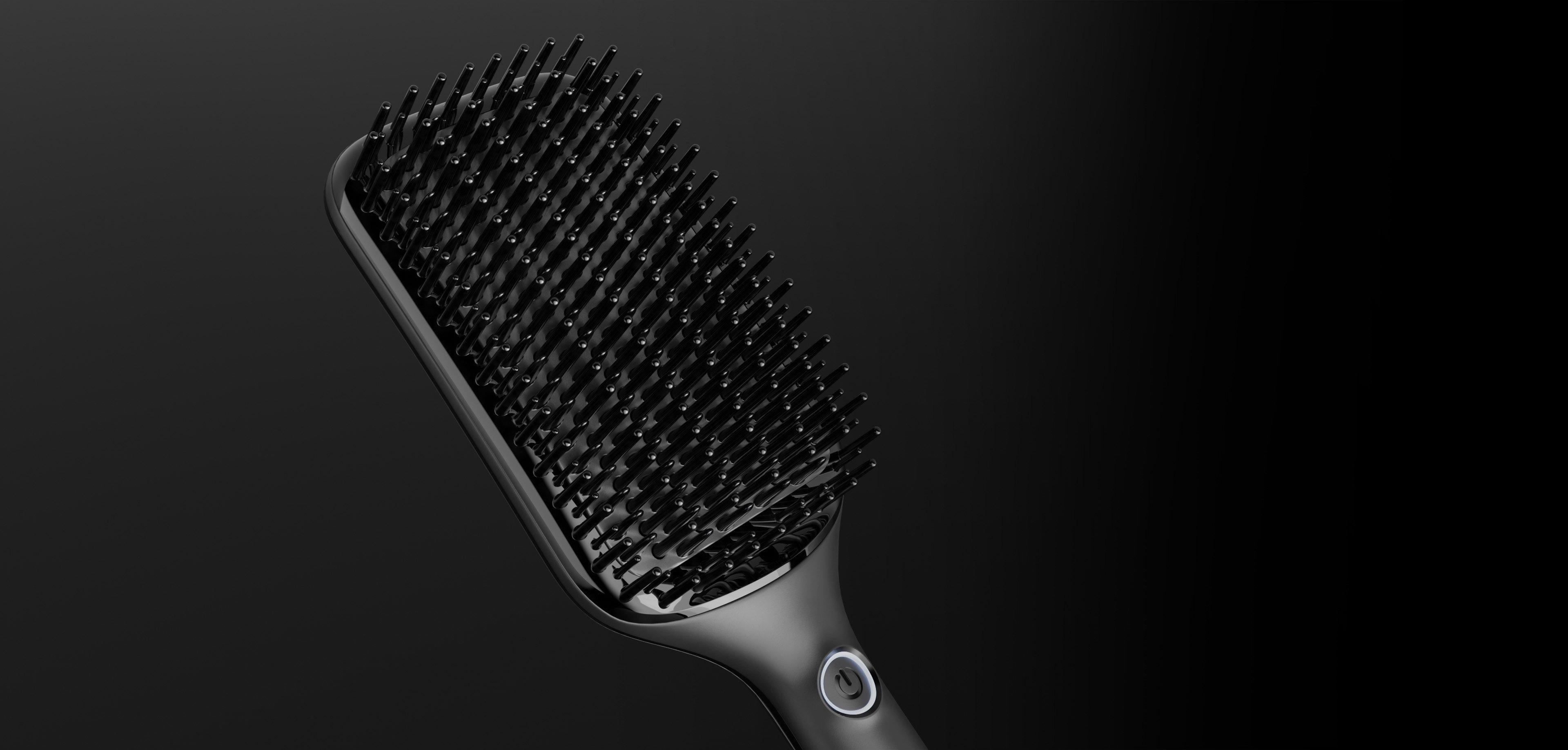 NEW GHD GLIDE+ MAX HOT BRUSH FESTIVE GIFT SET IN BLACK