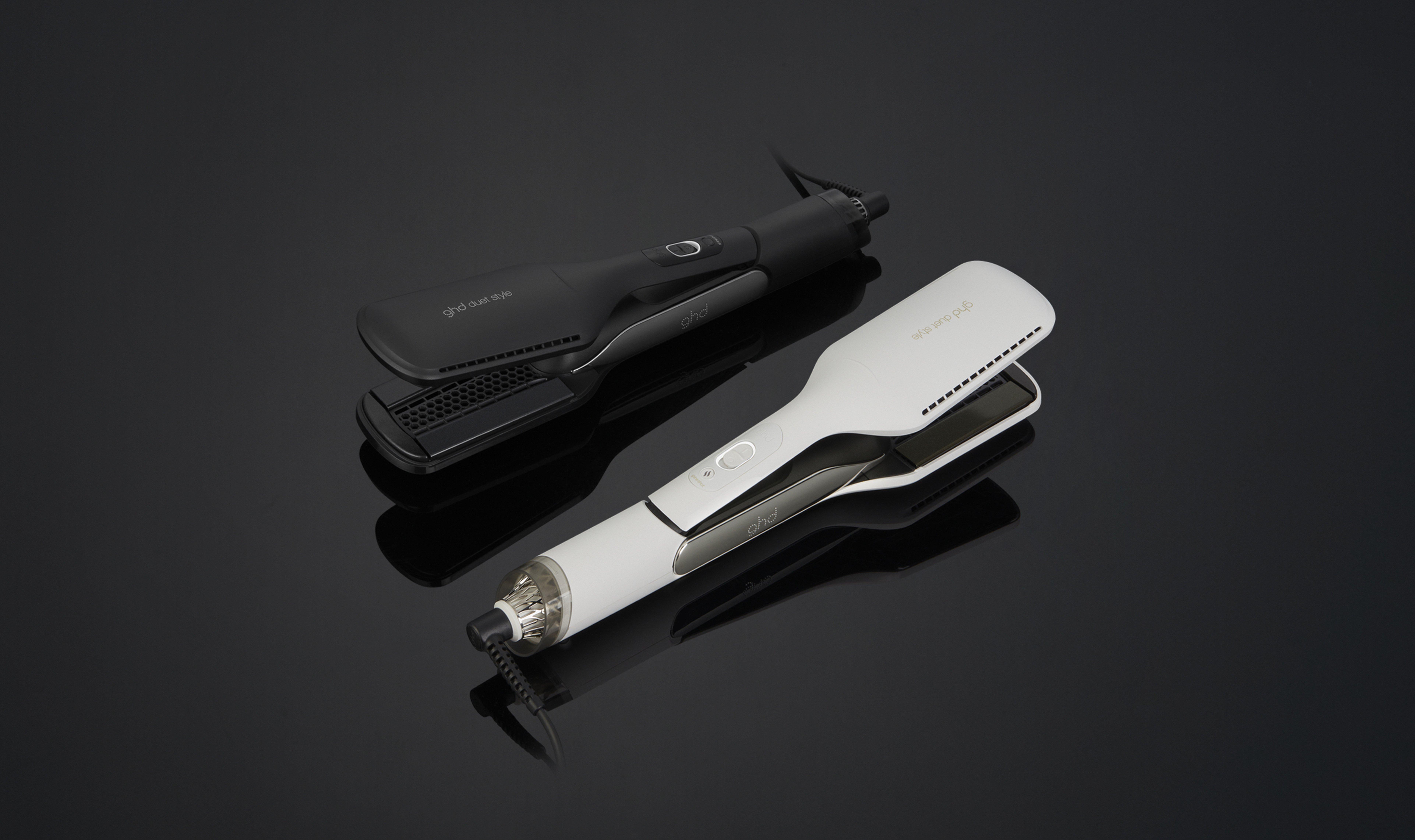 ghd Hot Air Styler in Schwarz und Weiß