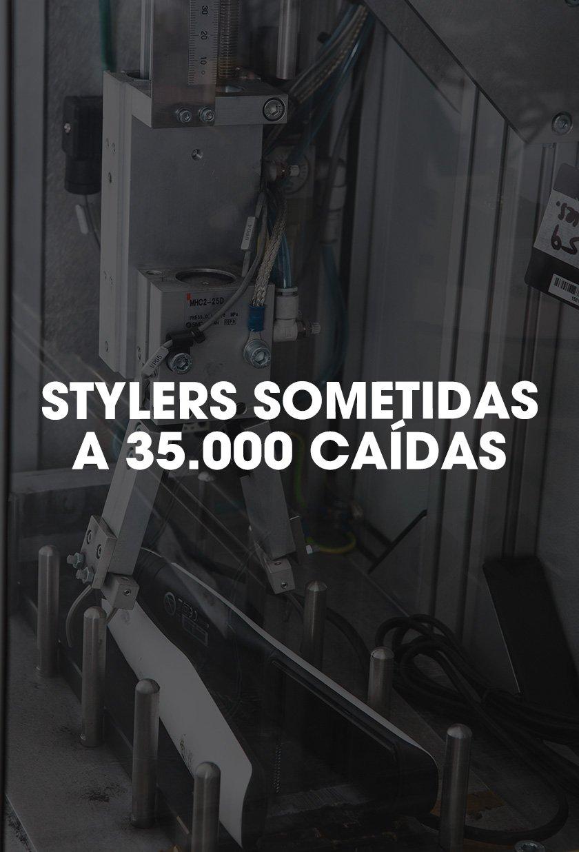 testeo con caidas de stylers a 50mm