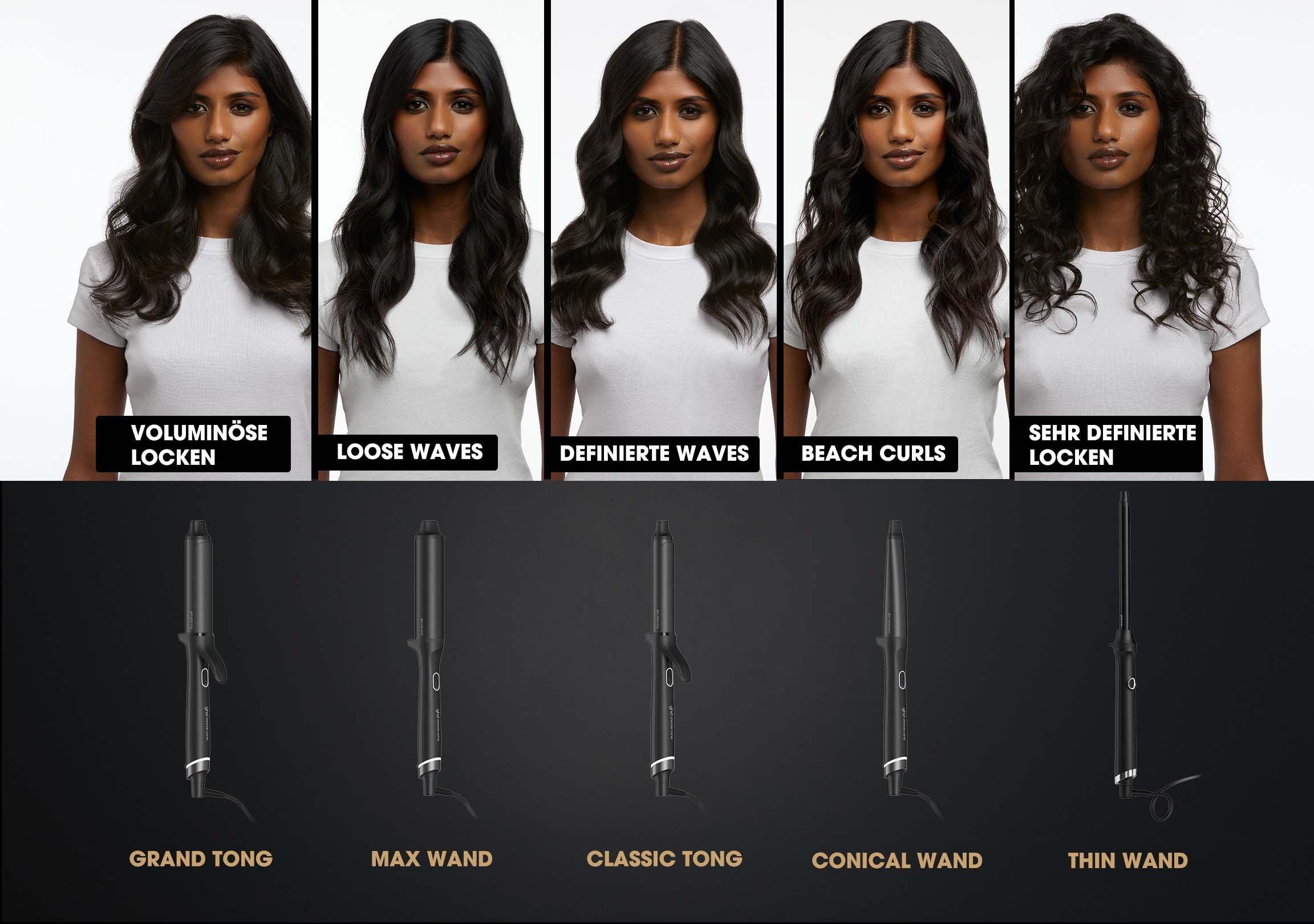 Finde den perfekten Lockenstab für Dich aus unserer neuen ghd chronos curve Reihe