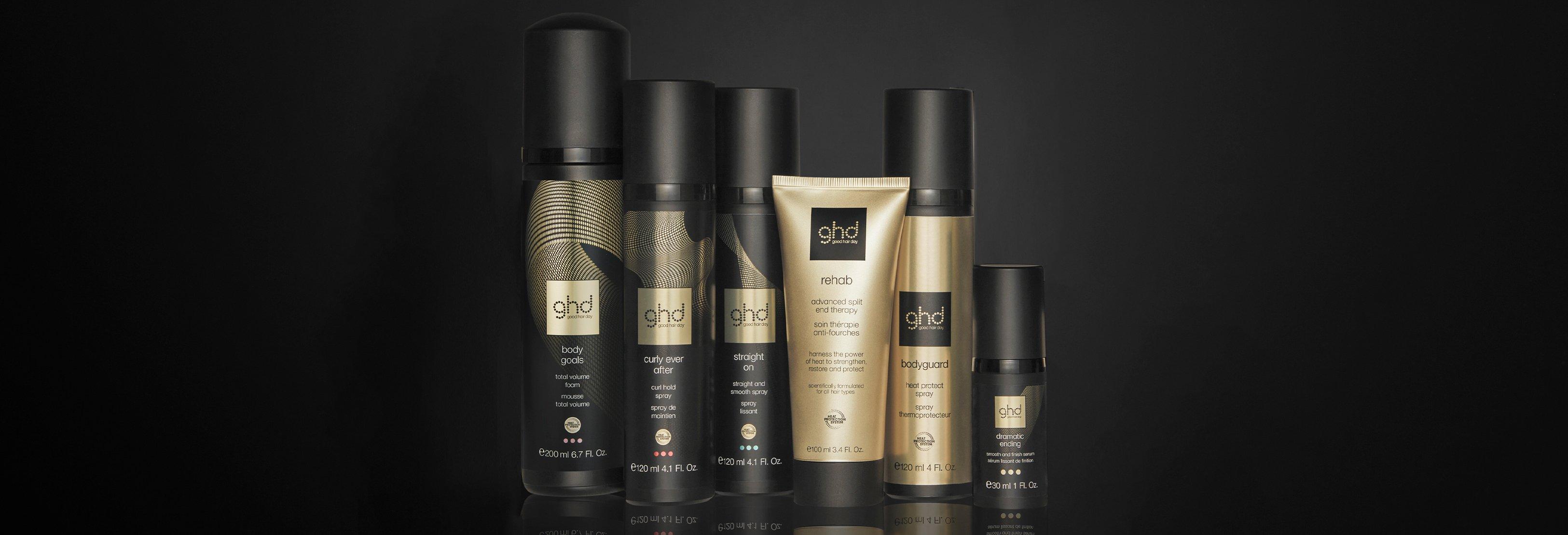 Range of Heat Protect and Styling products