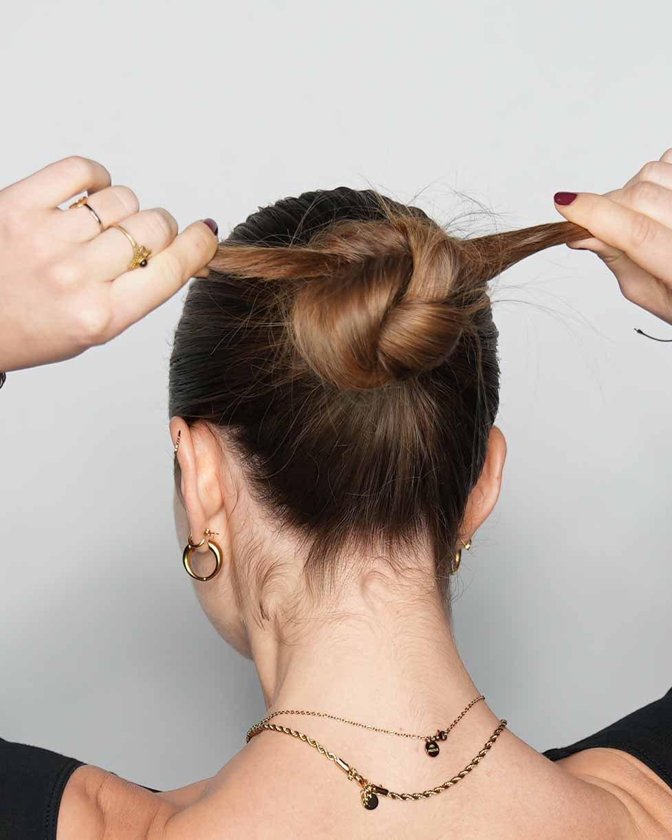 Step 10 Sleek Bun Look