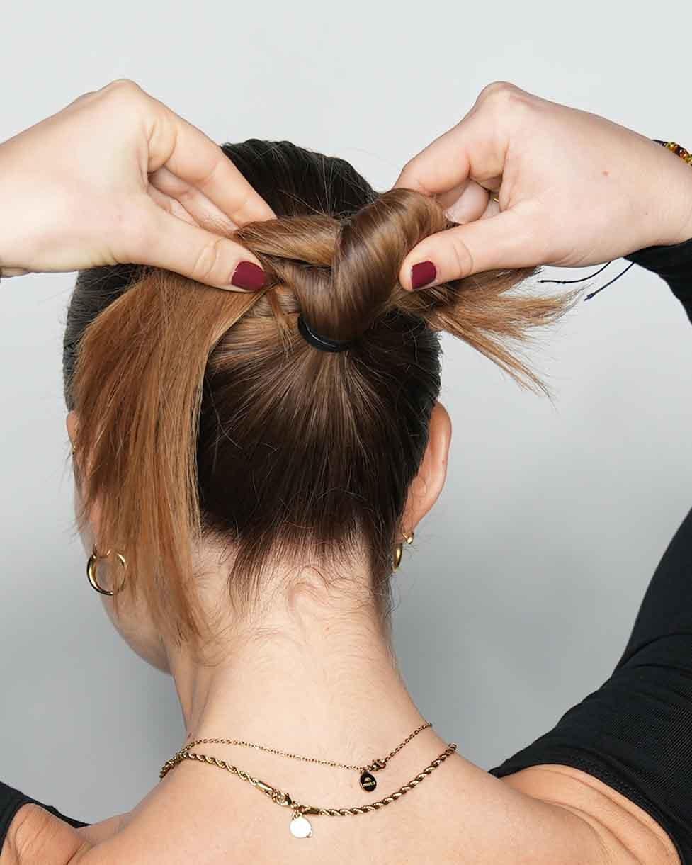 Step 11 Sleek Bun Look