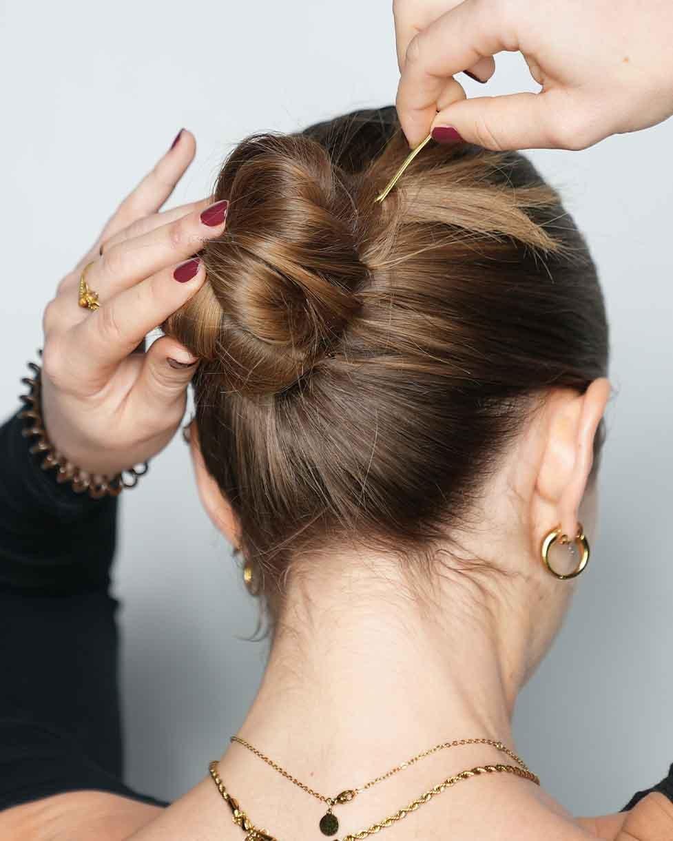 Step 12 Sleek Bun Look